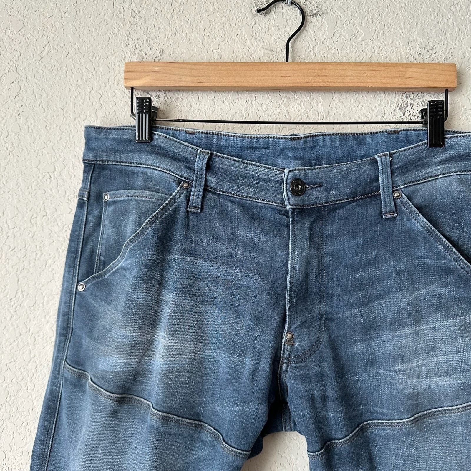 G-Star G-STAR RAW Skinny Jeans 5620 3D Zip Knee Moto Biker Grunge Size US 36 / EU 52 - 4 Thumbnail