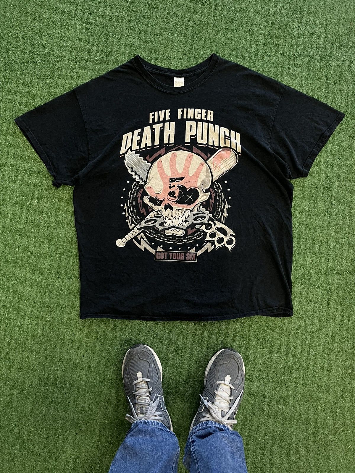 Pre-owned Band Tees X Vintage 2012 Five Finger Death Punch Band Tee In Black