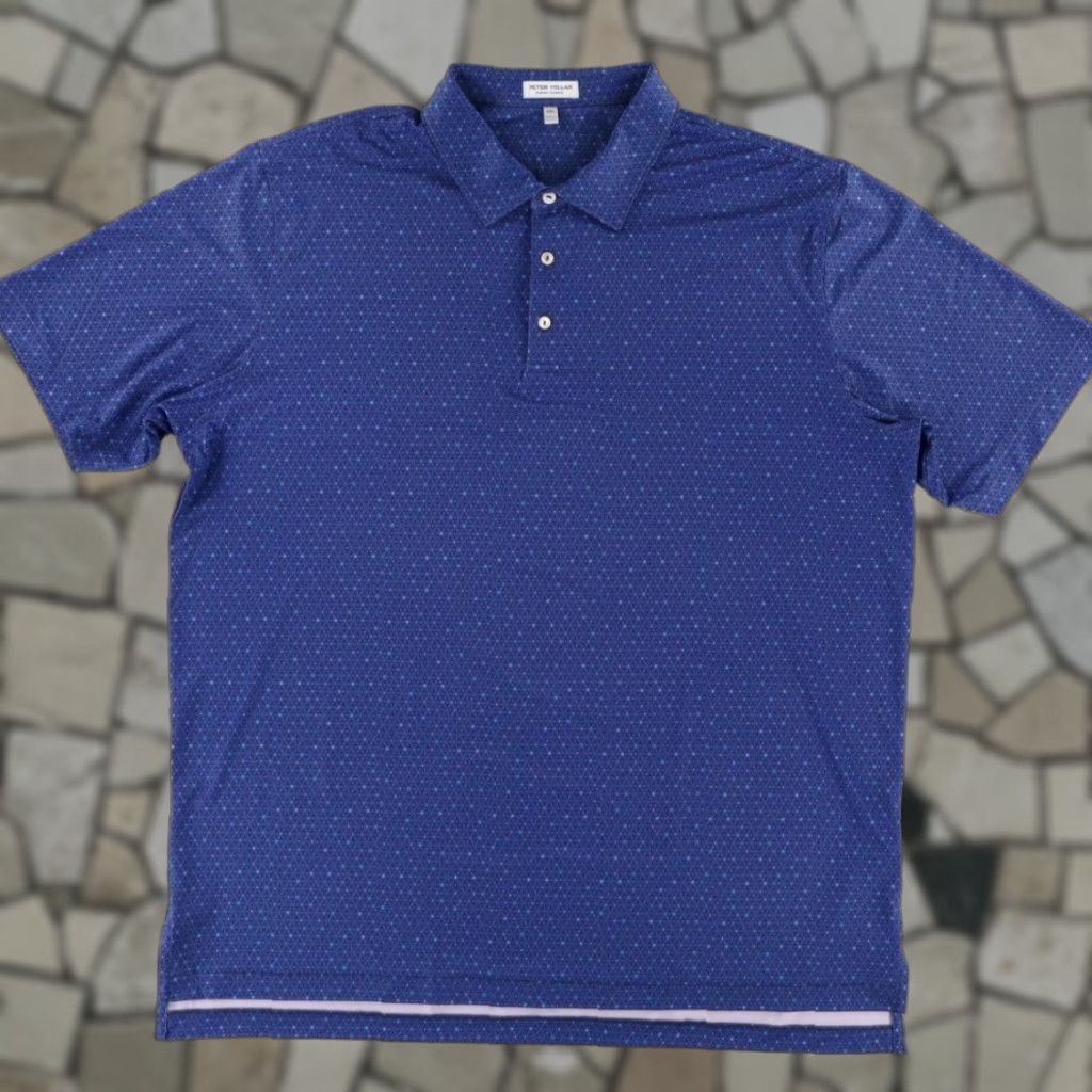 Peter Millar Peter Millar Avon Performance Jersey Stretch Shirt Navy Men's 2XL Size US XXL / EU 58 / 5 - 1 Thumbnail
