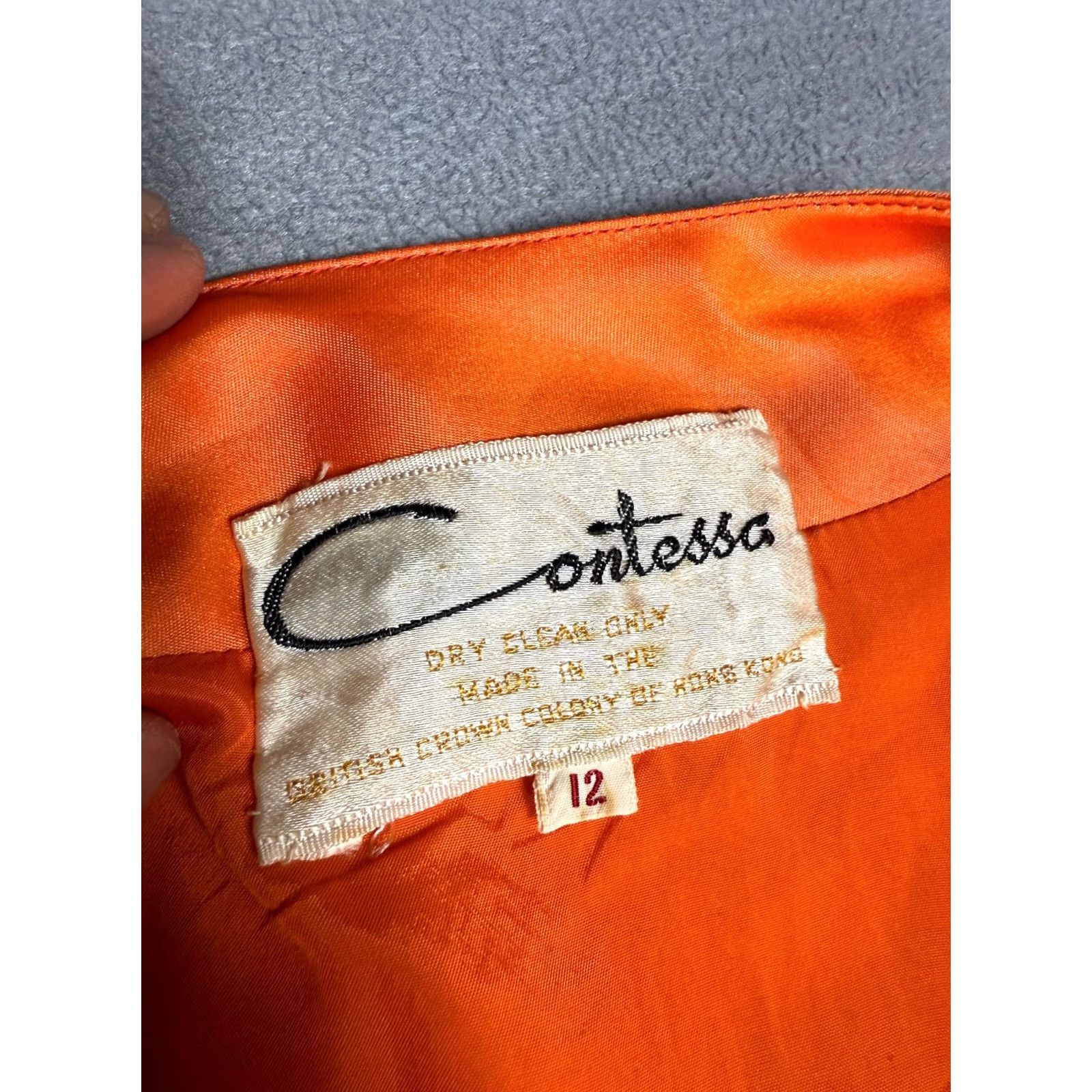 Vintage VINTAGE Contessa Orange Silk Dress Pants Womens 12 Hong Kong Set Dress Pants Contessa Orange Silk Dress Pants Womens 12 Hong Kong Size 34" / US 12 / IT 48 - 4 Thumbnail