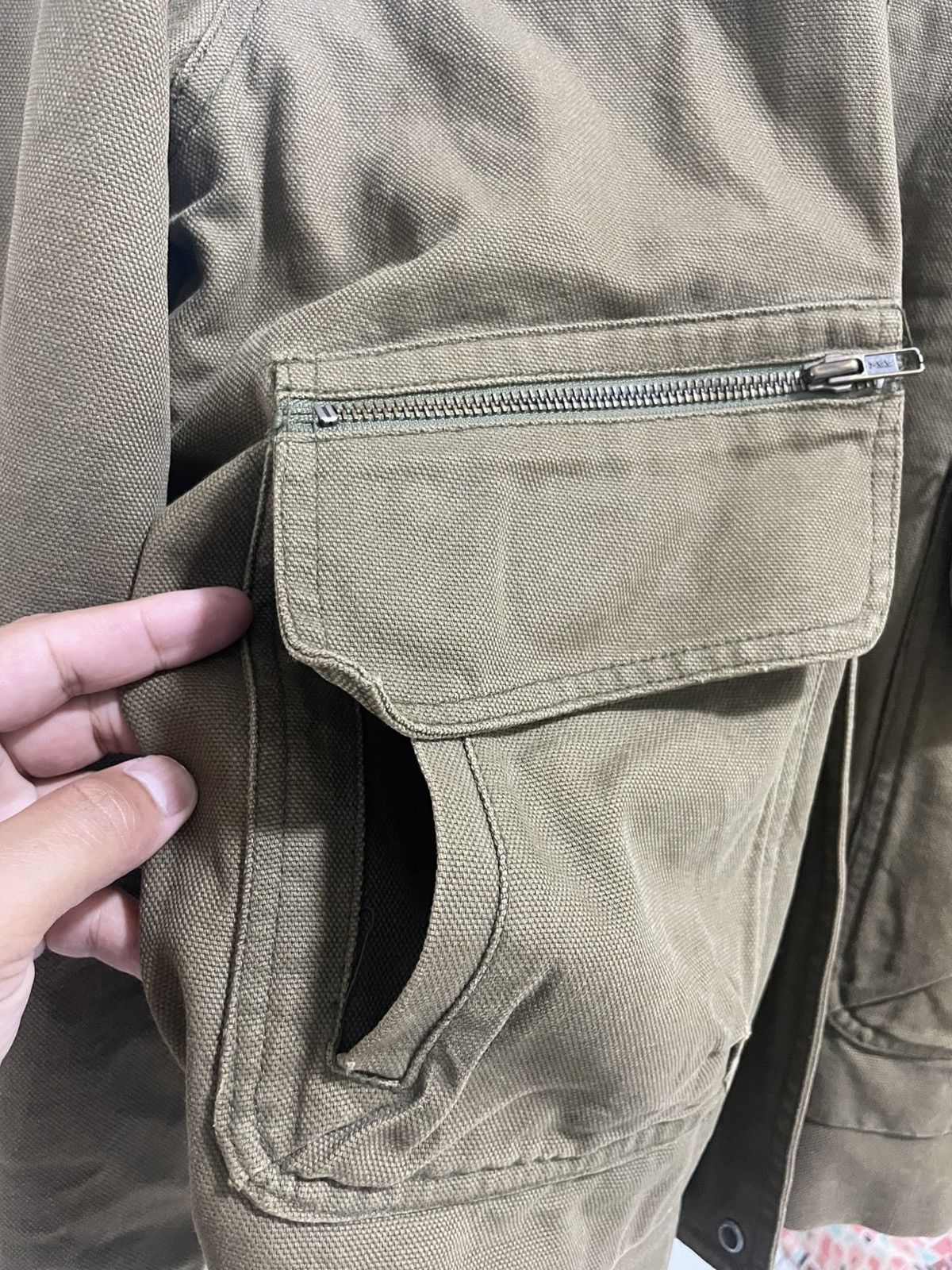 Wrangler Rare vintage 80s flying jeep jacket duck canvas fabric Size US L / EU 52-54 / 3 - 13 Thumbnail