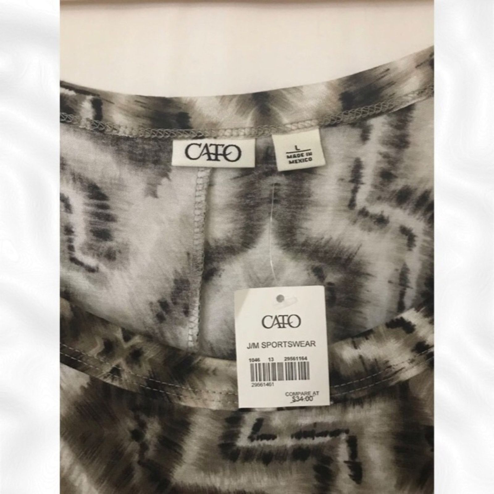 Other NWT CATO Multicolor Ripped Shoulder Blouse Top Size L / US 10 / IT 46 - 7 Thumbnail