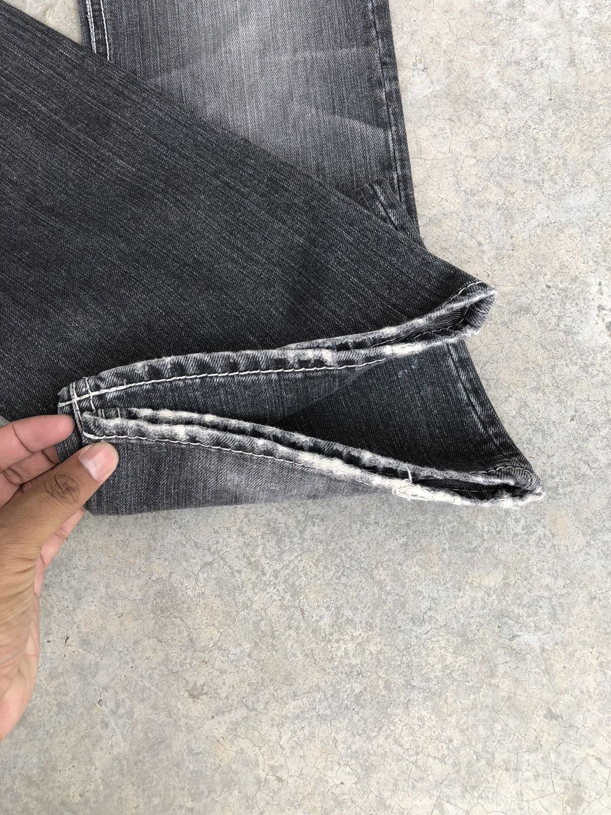 Japanese Brand Japanese Quarter Gemini Flared Jeans Distressed Jeans Size US 30 / EU 46 - 13 Thumbnail