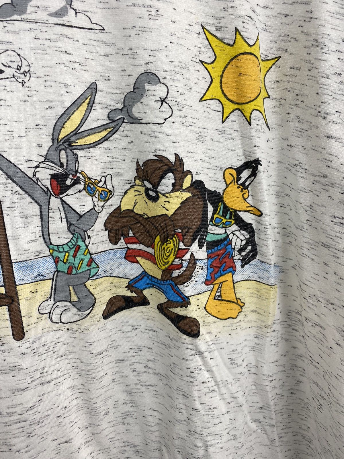 Warner Bros Vintage 1990 Looney Tunes Warner Bros Retro T-Shirt Rare Size US XL / EU 56 / 4 - 8 Thumbnail