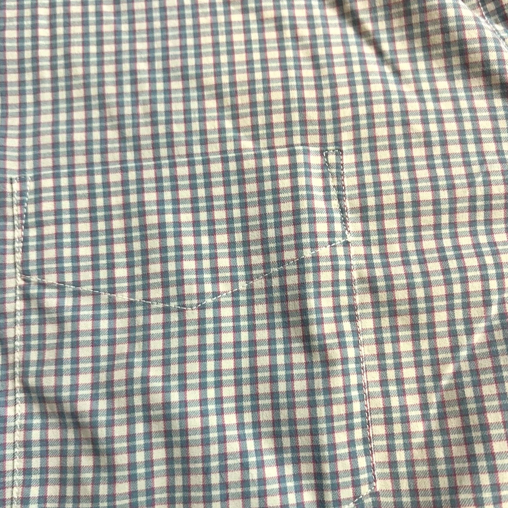 UNTUCKit UNTUCKit Shirt Mens Large Performance Nylon Stretch Long Sleeve Button Plaid Blue L Regular Men Size US L / EU 52-54 / 3 - 2 Thumbnail