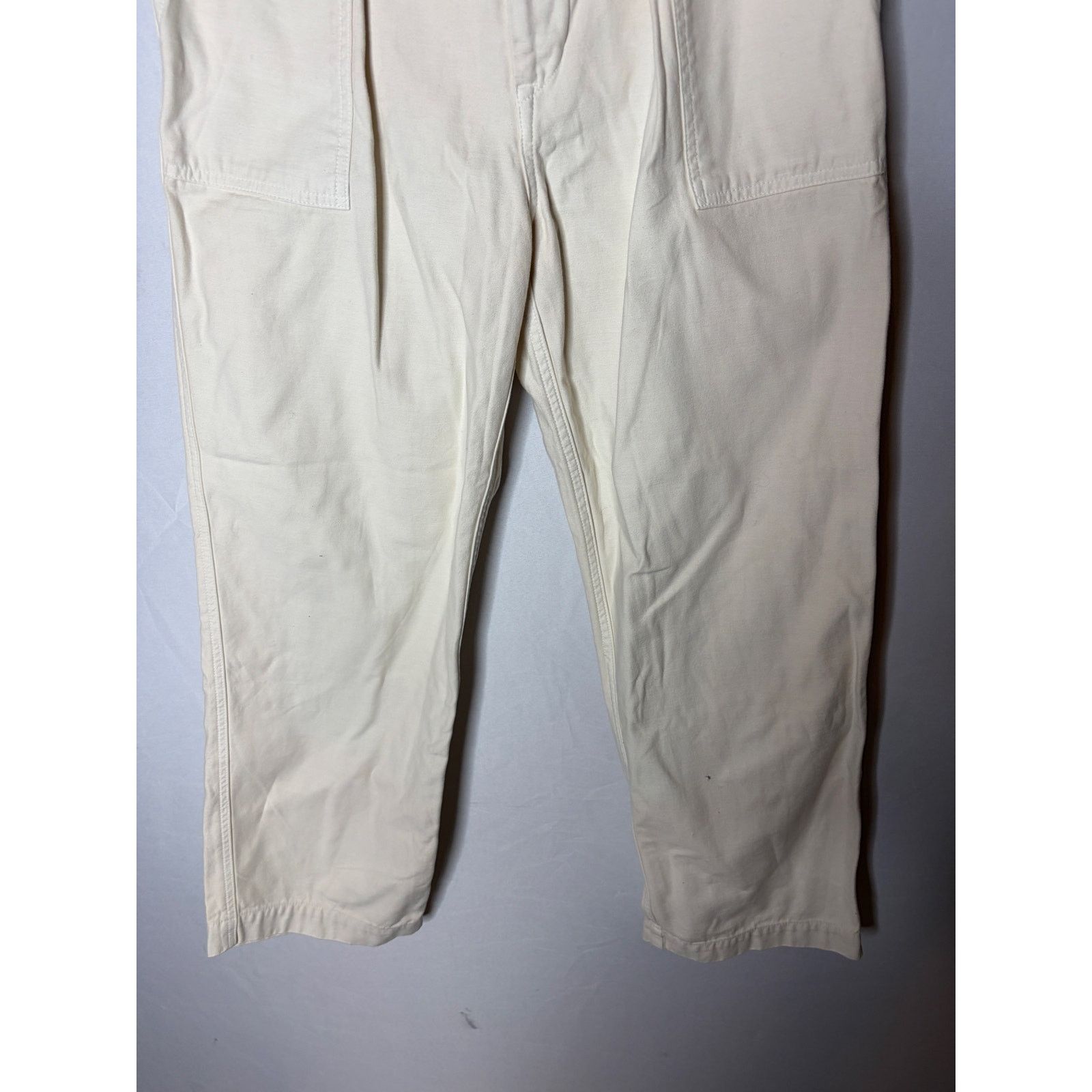 OMNIGOD Omnigod Women’s Ivory Workwear Pants sz 1 Japanese Utility Size 24" / US 00 / IT 34 - 4 Thumbnail