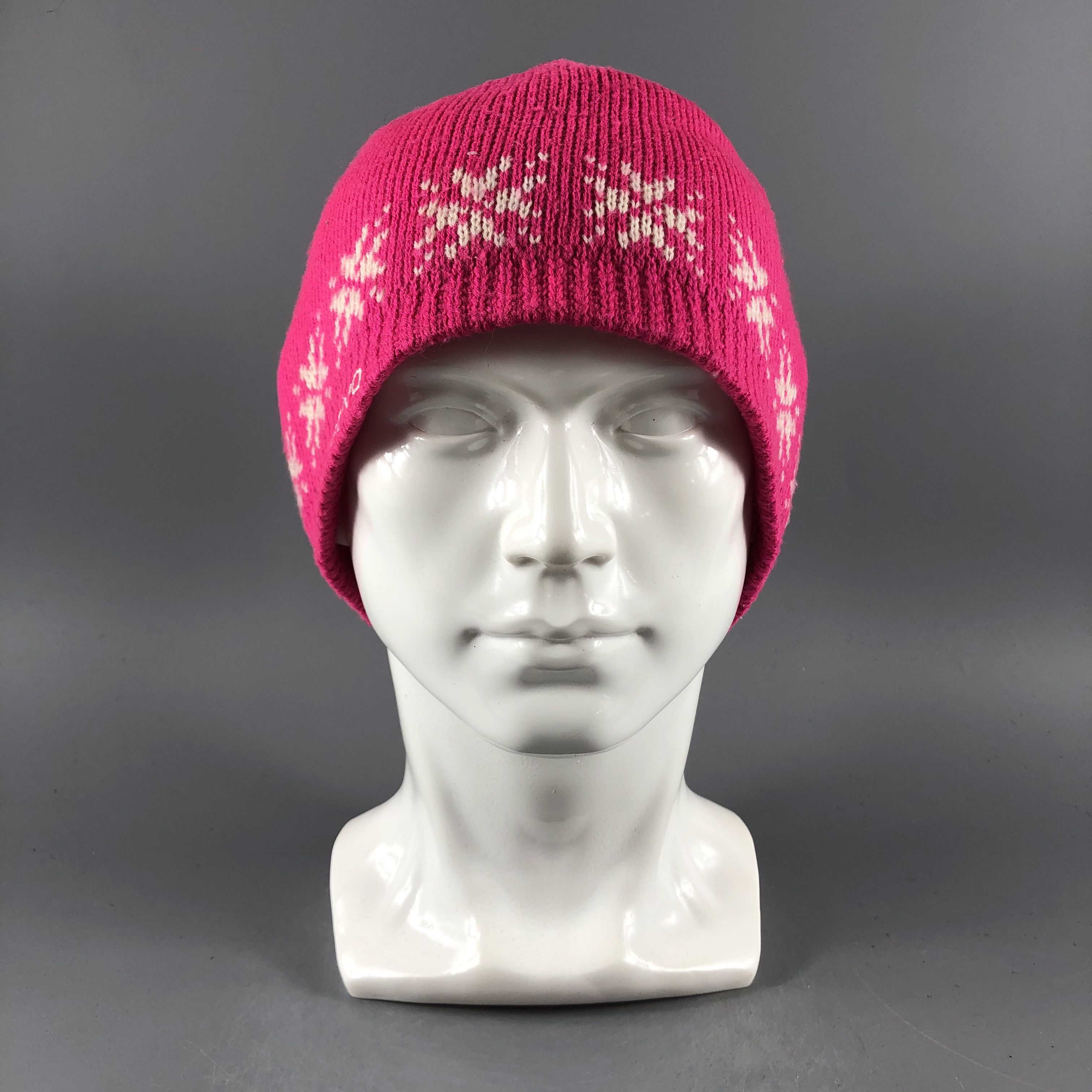 Japanese Brand × Vintage Womens Estivo Pink Beanie Snow Hat Snow Cap -D760 Size ONE SIZE - 2 Thumbnail