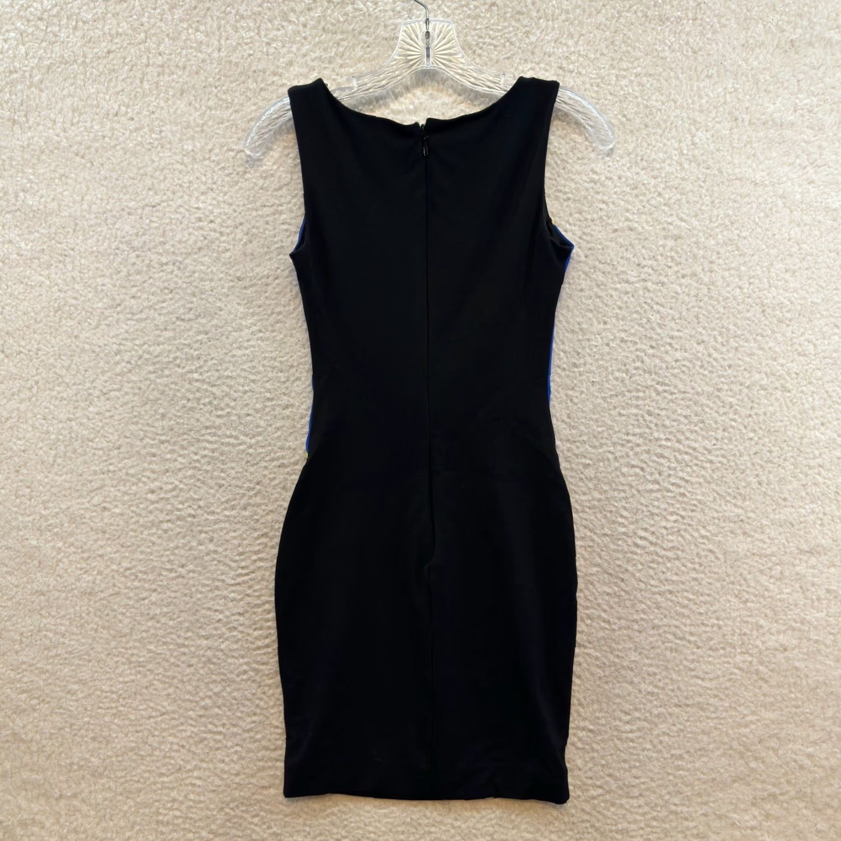 Bebe bebe Dress Adult XS Blue Pattern Mini Bodycon Sleeveless Cocktail Womens Size XS / US 0-2 / IT 36-38 - 2 Thumbnail