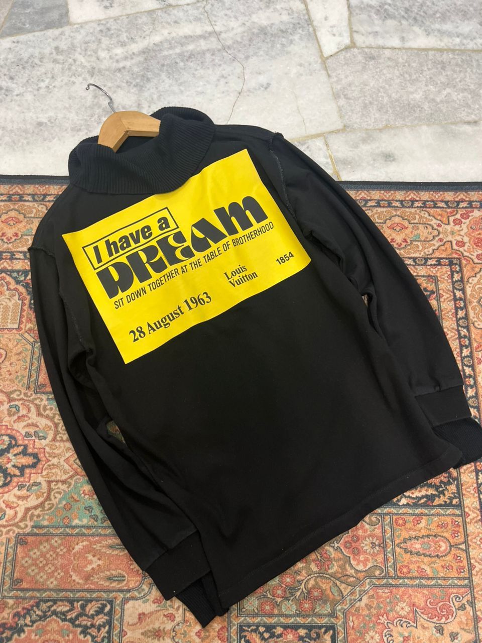 Louis Vuitton Louis Vuitton Black I have A Dream Turtleneck Shirt Size S / US 4 / IT 40 - 8 Thumbnail