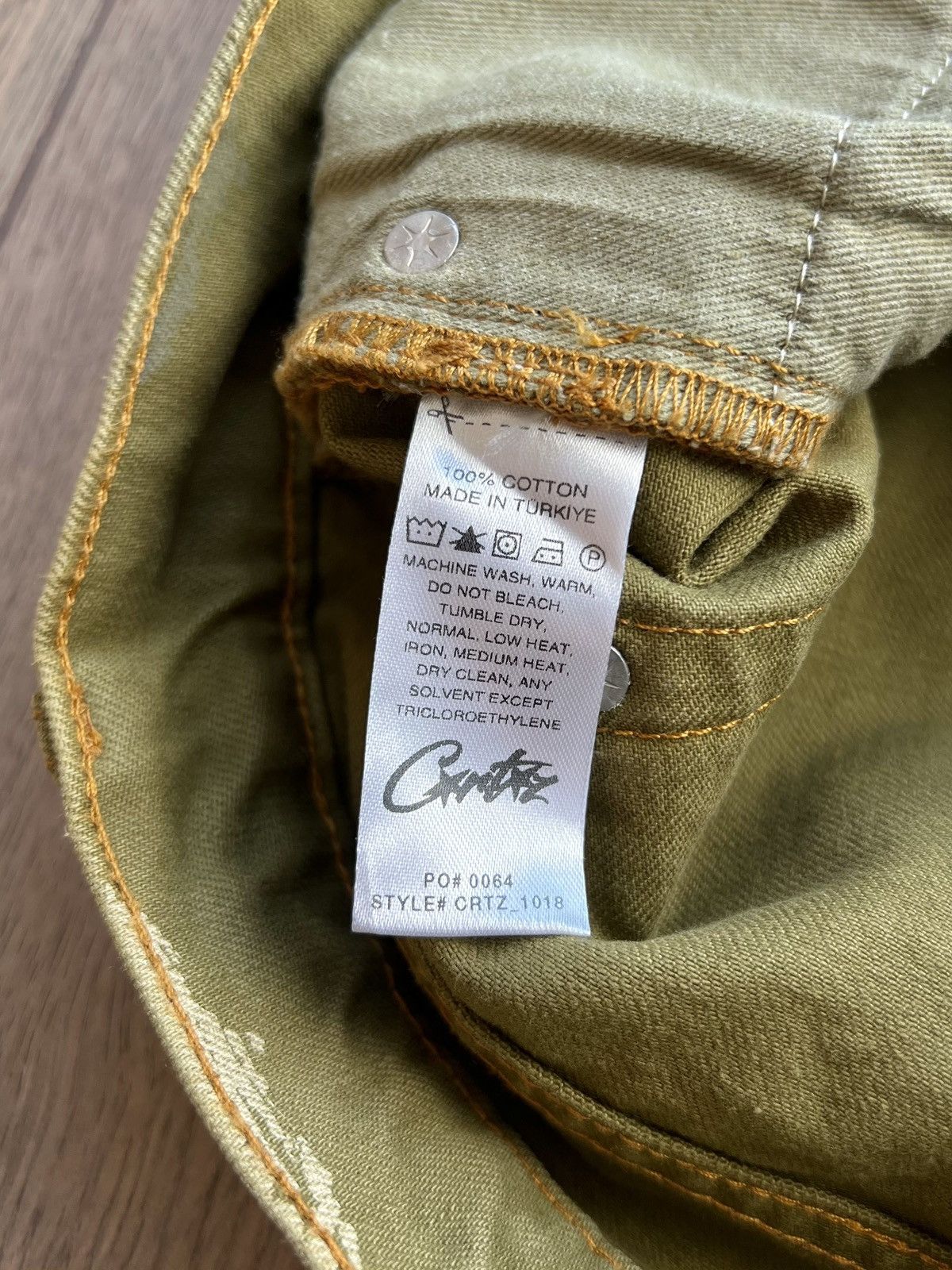Corteiz Corteiz Alcatraz Pattern Denim Jeans “Khaki” Large Size US 34 / EU 50 - 11 Thumbnail