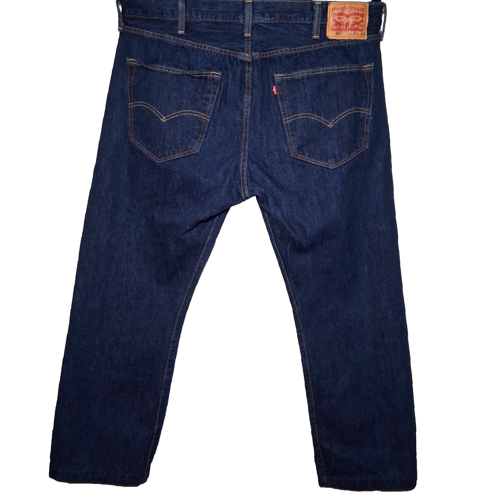 Levi's VINTAGE Levi's 501 Jeans Men 40x27 Button Fly Denim Blue 5-Pocket Regular Straight 40 Inseam Mes| Size US 40 / EU 56 - 2 Thumbnail