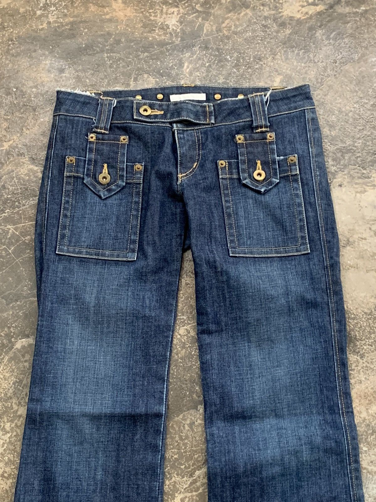Beauty Beast × If Six Was Nine × Japanese Brand Charm cult fioat made in japan flare denim Size 29" - 2 Thumbnail