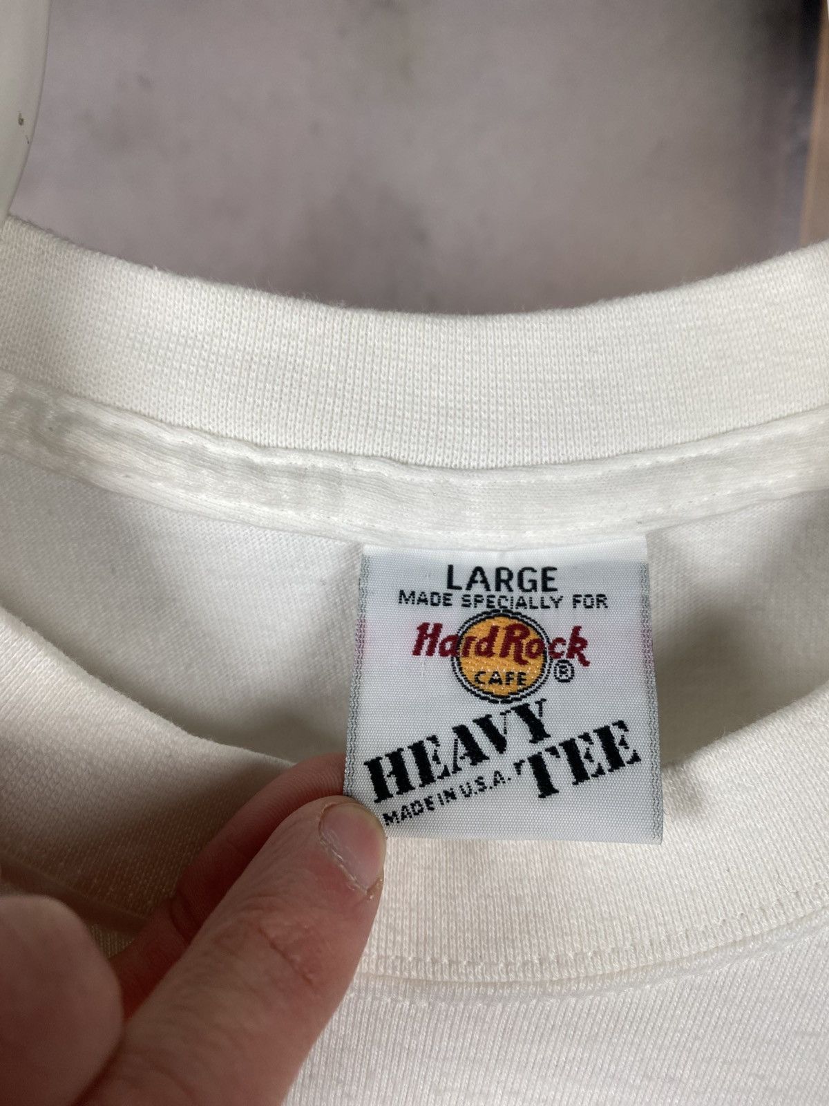 Hard Rock Cafe ☕️Vintage 90s T-Shirt Hard Rock Cafe Boston Made In U.S.A.☕️ Size US L / EU 52-54 / 3 - 9 Thumbnail
