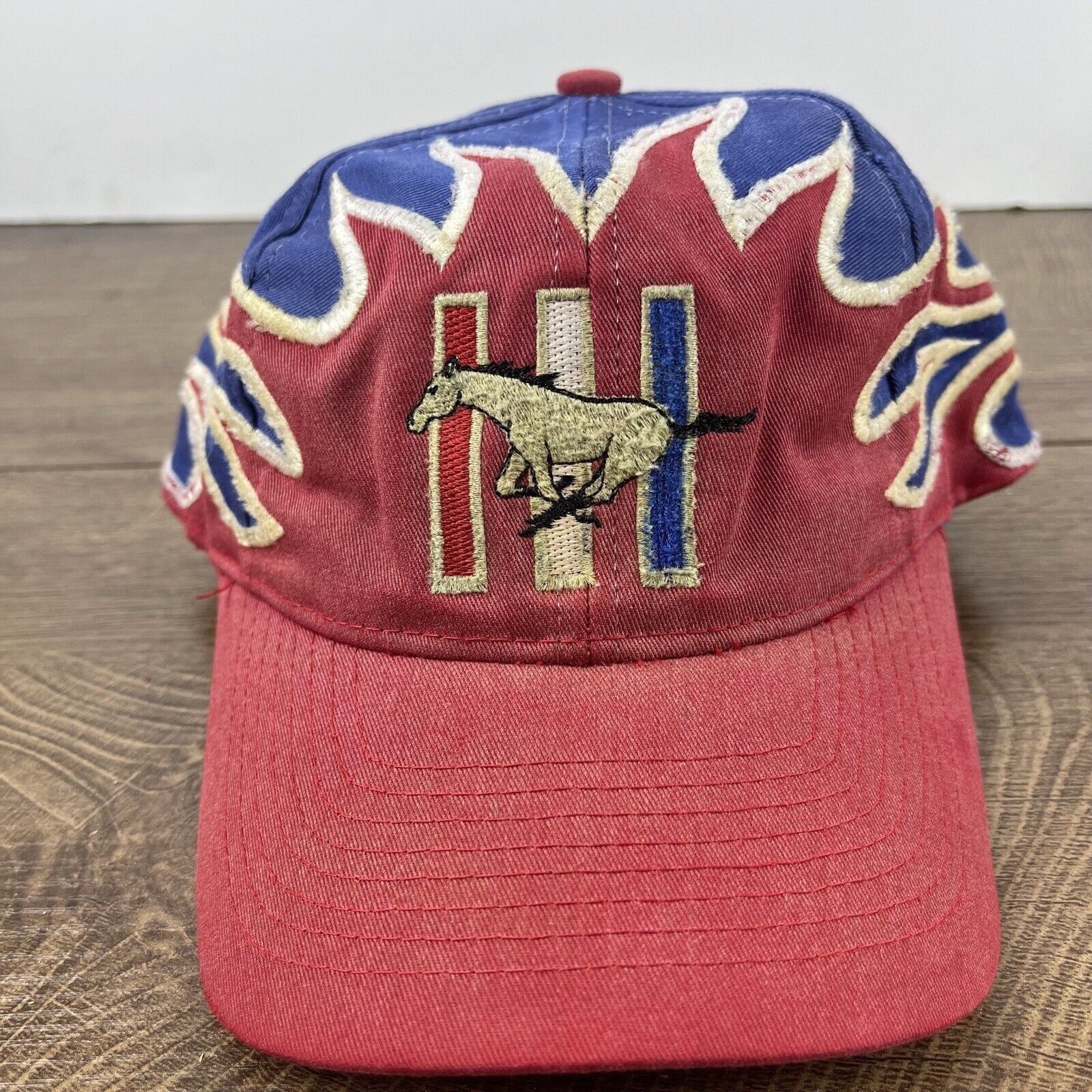 Other Mustangs Hat Randy #1 Mustang Hat Adjustable Hat Red Hat Adu Size ONE SIZE - 5 Thumbnail