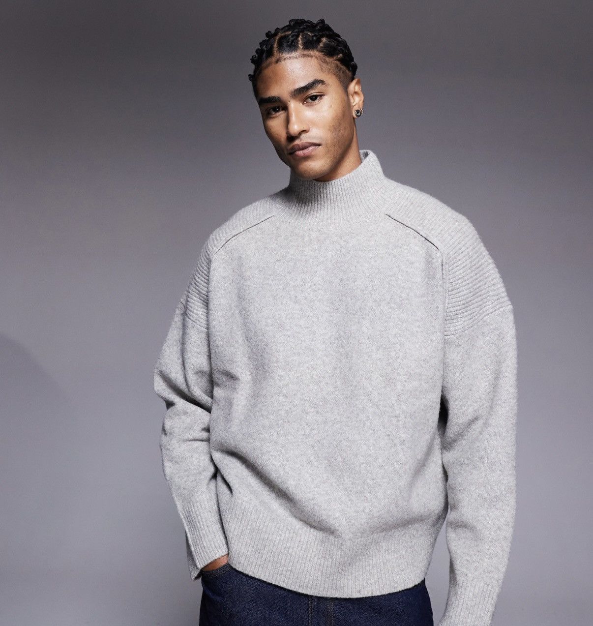 Asos ASOS DESIGN super oversized knitted wool seeater Size US XL / EU 56 / 4 - 3 Thumbnail
