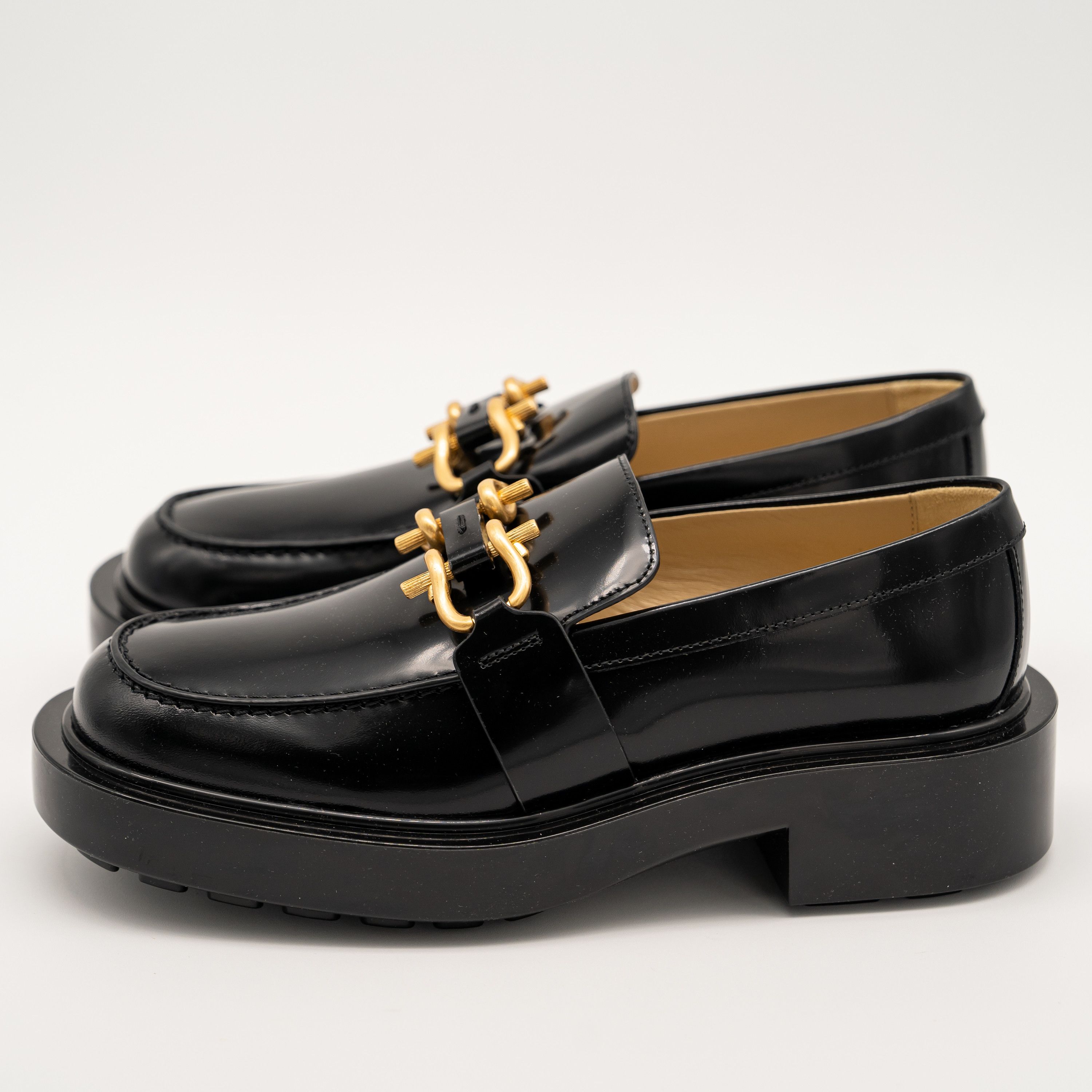 Bottega Veneta 38eu 8 us Bottega Veneta Monsieur Chunky Vinyl Loafers Black Size US 8 / IT 38 - 4 Thumbnail