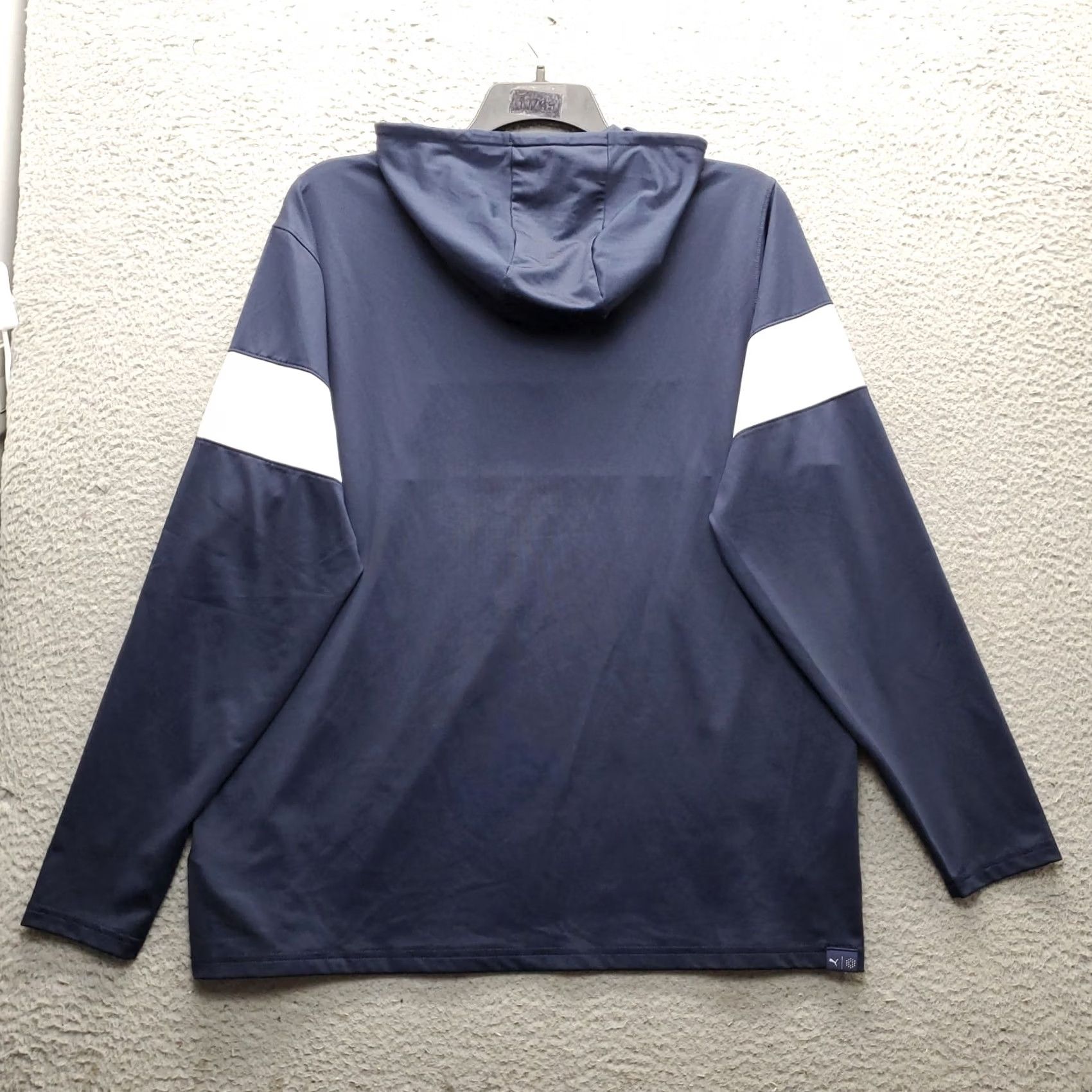 Puma PUMA Golf Hoodie Mens Large Navy Colorblock Performance Stretch Zip Pocket Size US L / EU 52-54 / 3 - 2 Thumbnail