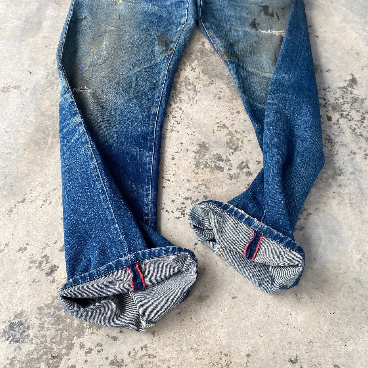 Okura VINTAGE OSAKA OKURA IRON HR MARKETT SELVEDGED DISTRESSED Size US 30 / EU 46 - 5 Thumbnail