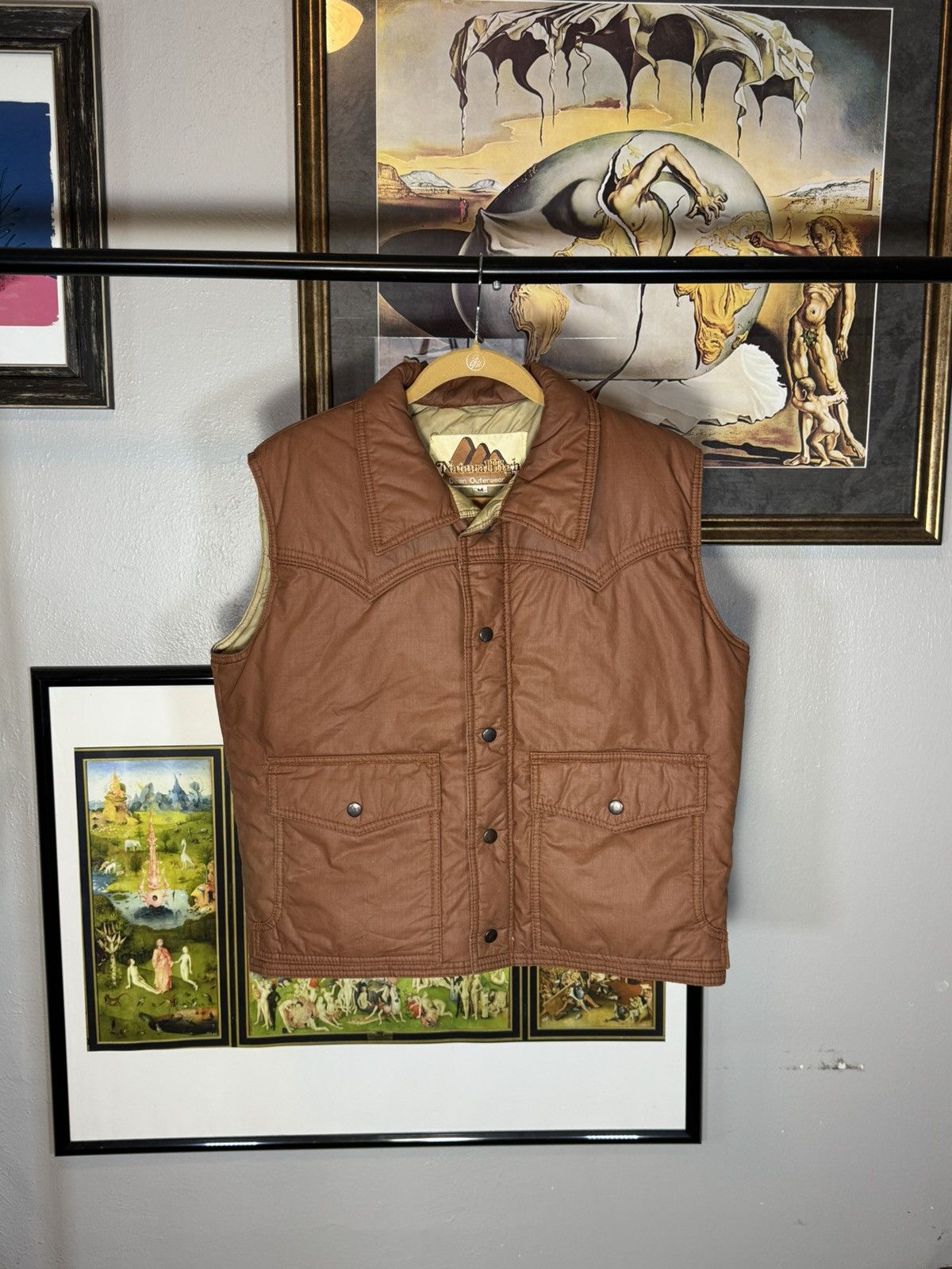 Vintage Vintage Natural High Down Brown Puffer Vest Size US M / EU 48-50 / 2 - 1 Thumbnail