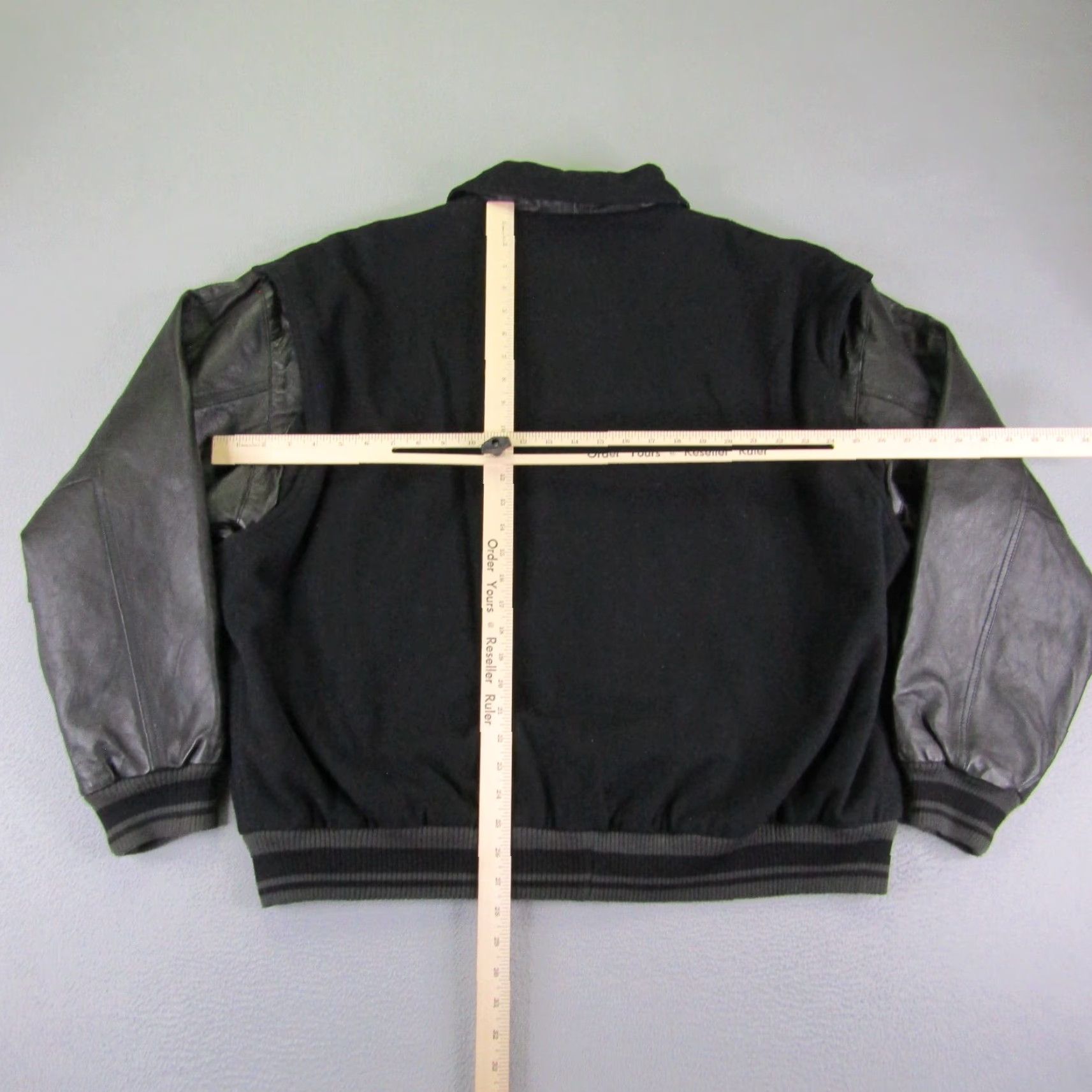 Vintage VINTAGE Snap-on Jacket Mens 2XL Black Wool Quilted Varsity 90s Outdoor Autumn Winter Coat Mens Size US XXL / EU 58 / 5 - 6 Thumbnail