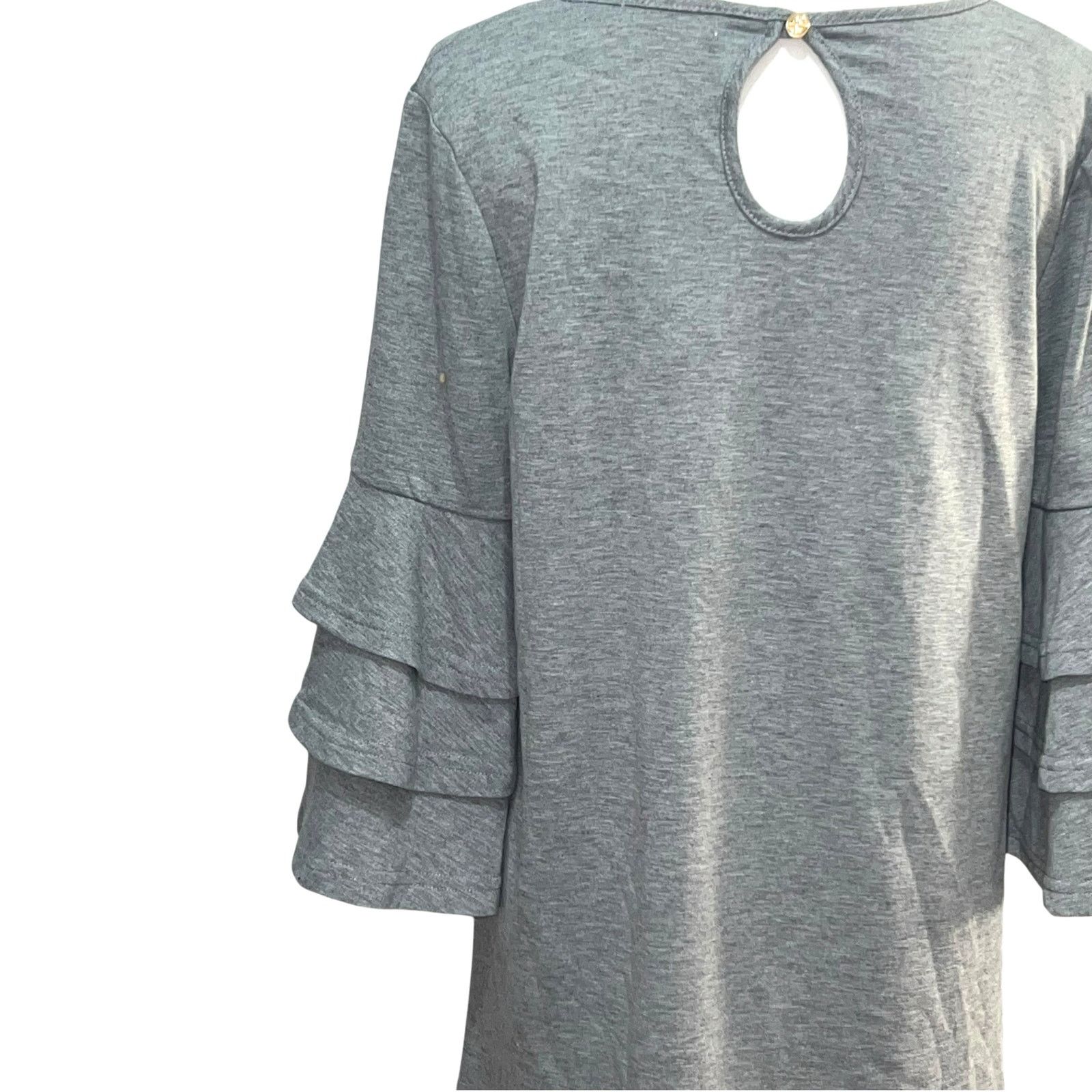 Other Simply Southern Gray Winston 3/4 Bell Sleeve Tunic Dress XL Size XL / US 12-14 / IT 48-50 - 6 Thumbnail