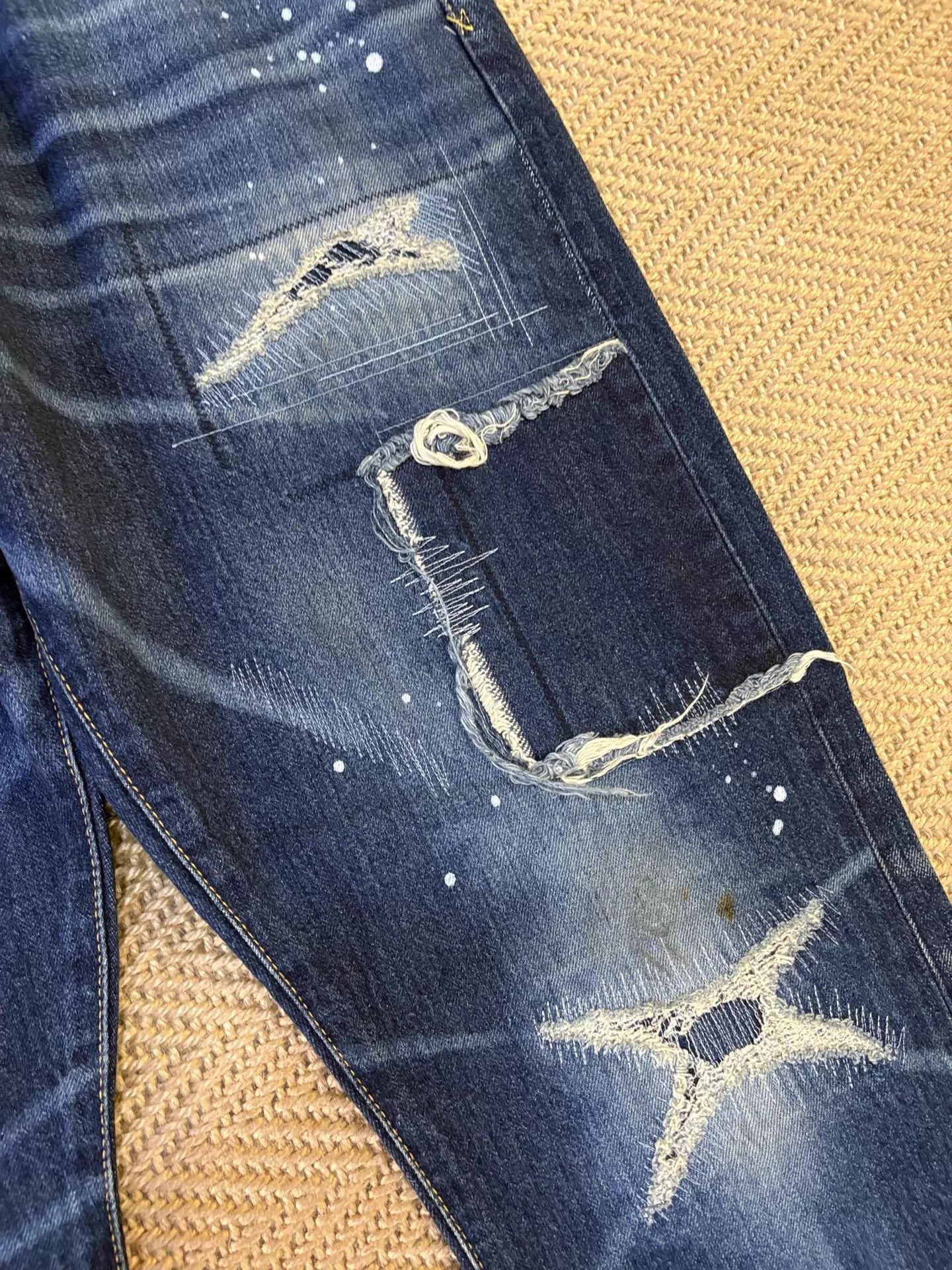 Vanquish VANQUISHxFRAGMENTLightningPatchedDistressJeansW36 Size US 36 / EU 52 - 6 Thumbnail