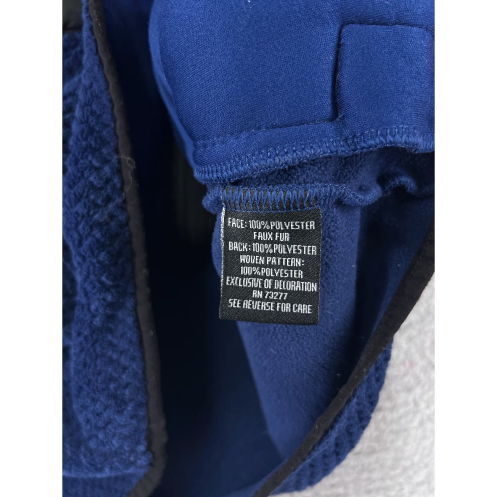 Fila FILA Jacket Womens Medium Blue Black Full Zip 100% Polyester Fleece Mock Neck At Size M / US 6-8 / IT 42-44 - 4 Thumbnail