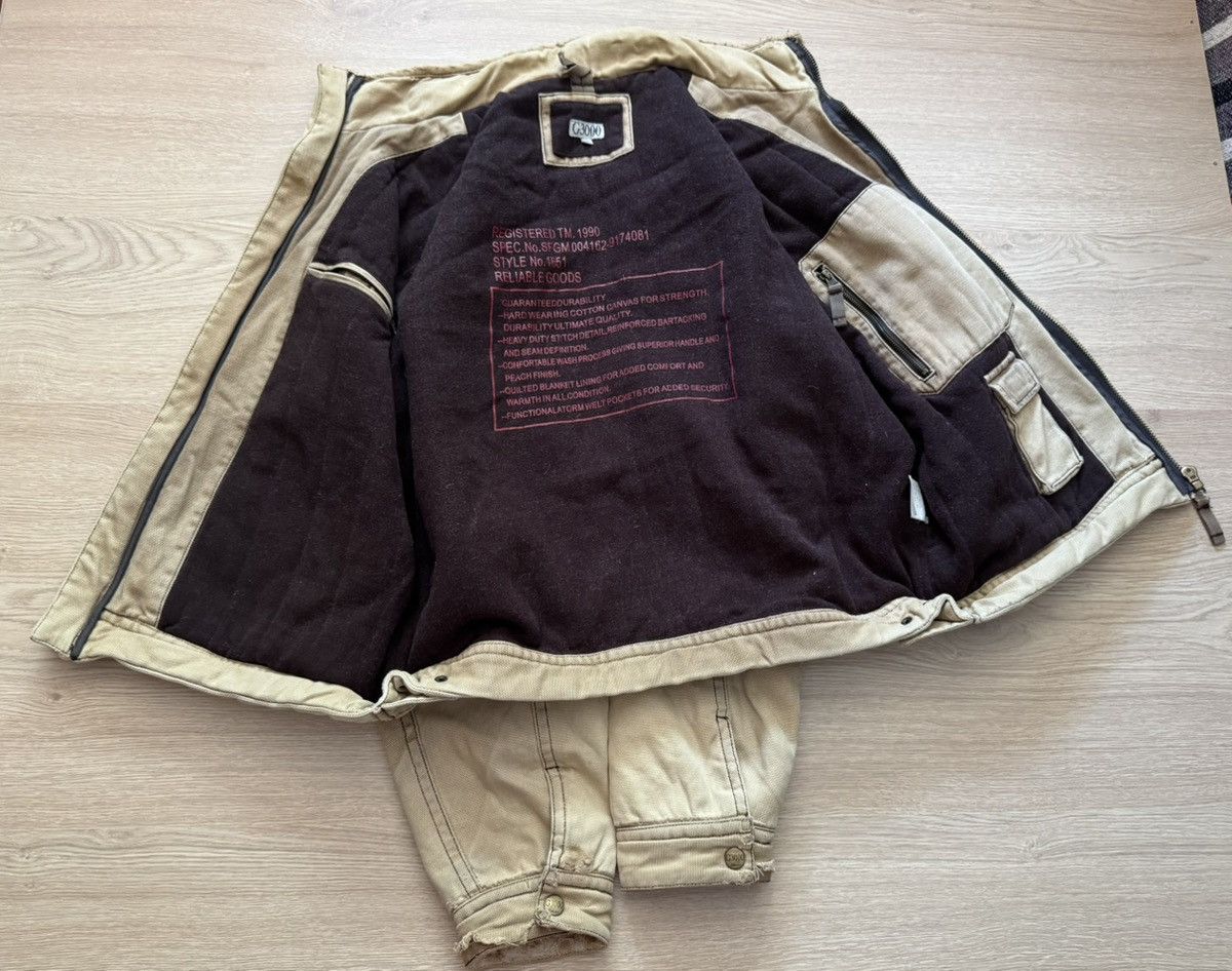 1620 Workwear Vintage 00’s G3000 Workwear Sunfaded Distressed Lined Jacket Size US XL / EU 56 / 4 - 8 Thumbnail