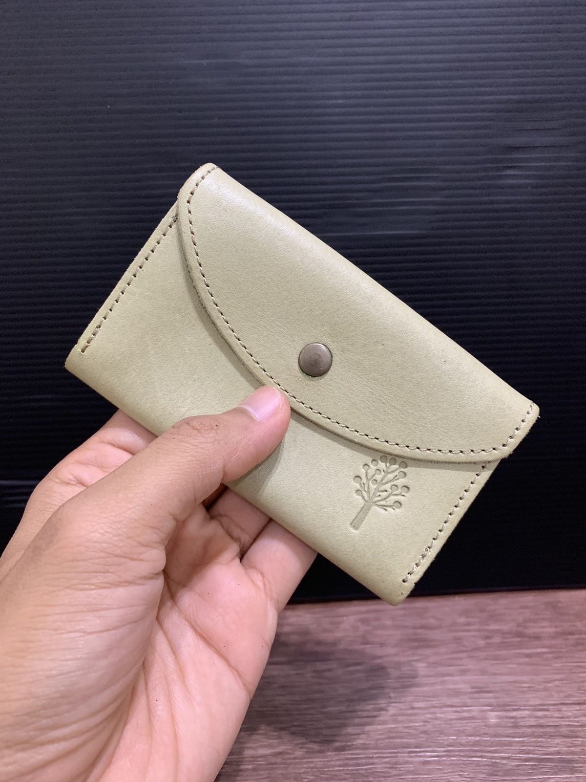 Japanese Brand JapaneseBrand Kanmi Leather Card Holder Wallet Size ONE SIZE - 5 Thumbnail