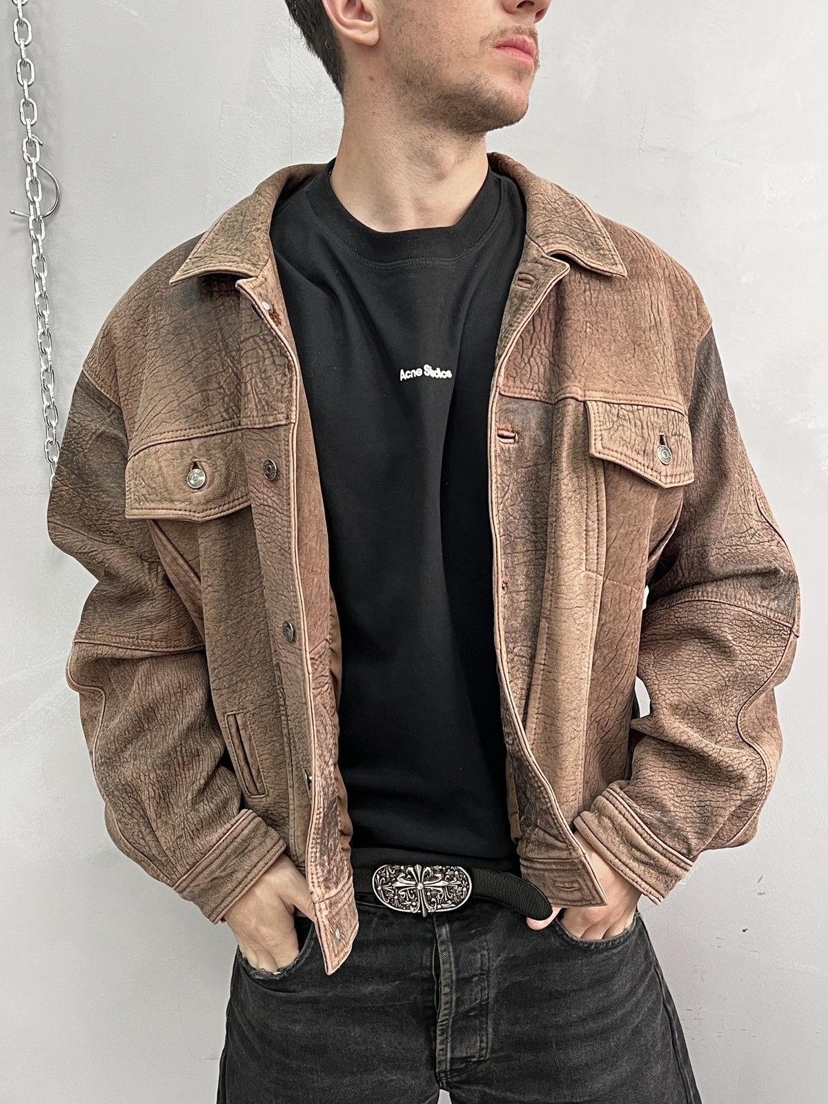 トップス STUSSY & DENIM TEARS SUITS CARDIGAN S STUSSY & DENIM TEARS SUITS CARDIGAN Sサイズ