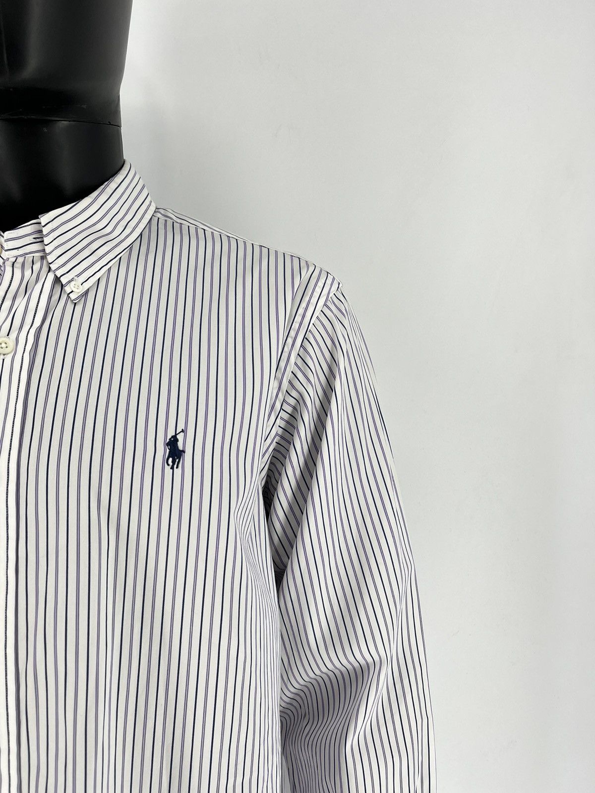 Polo Ralph Lauren × Ralph Lauren Vintage striped shirt polo Ralph Lauren size XL rare Size US XL / EU 56 / 4 - 6 Thumbnail