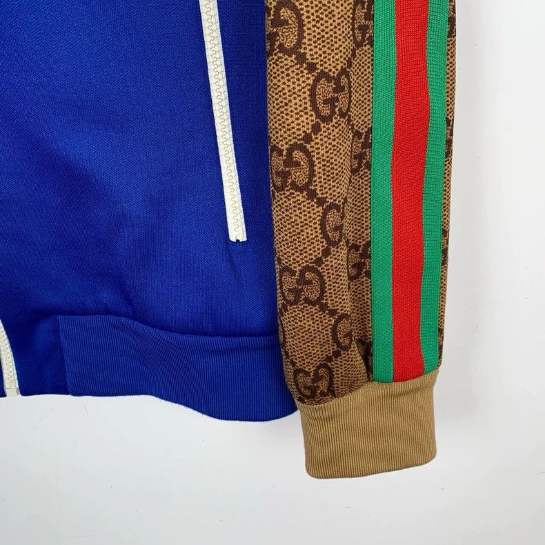 Gucci Gucci Color-blocked old flower zipper school uniform jacket Size US XS / EU 42 / 0 - 5 Thumbnail