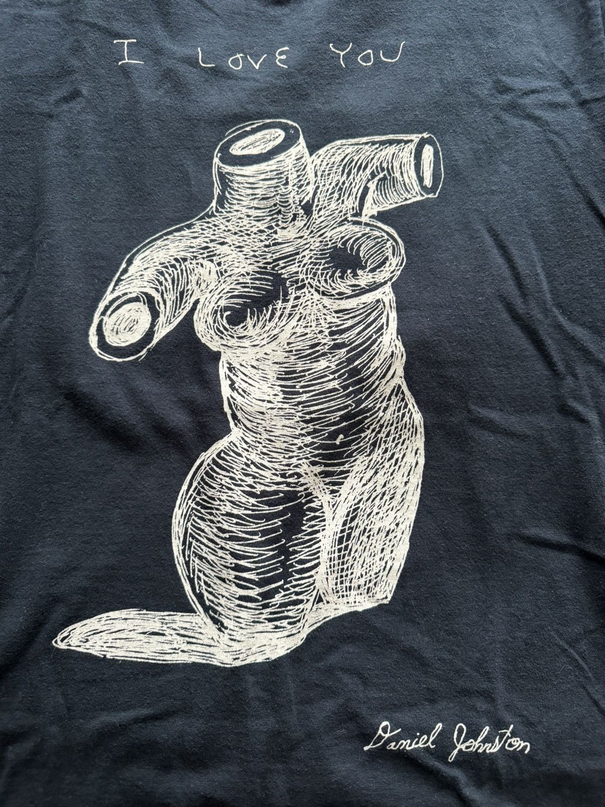 Supreme Supreme Daniel Johnston “I love you” Tee Navy Size M 2015 Size US M / EU 48-50 / 2 - 3 Thumbnail