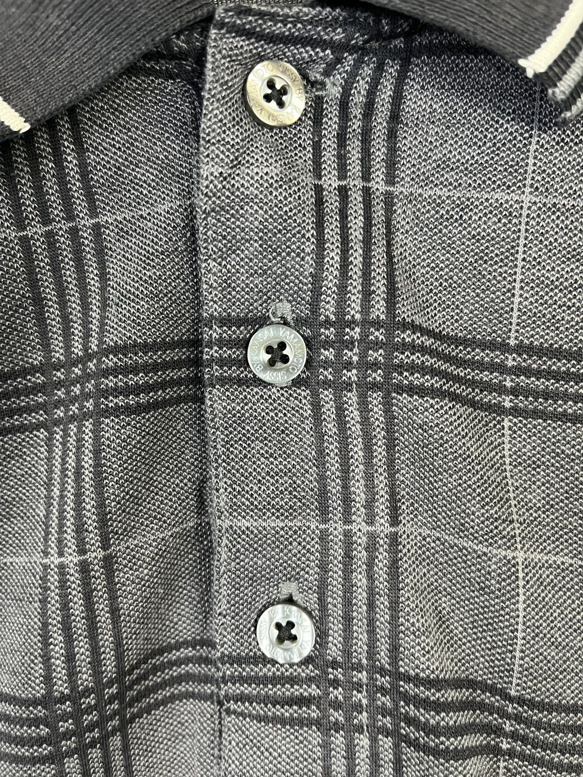 Designer × Japanese Brand × Kansai Yamamoto Sissy by Kansai Yamamoto Glen Plaid Polo Tee Long Sleeves Size US L / EU 52-54 / 3 - 7 Thumbnail