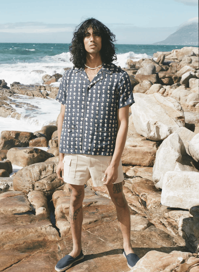 Tombolo 'Oh Shitake' Short-Sleeve Button Down Size US S / EU 44-46 / 1 - 4 Thumbnail