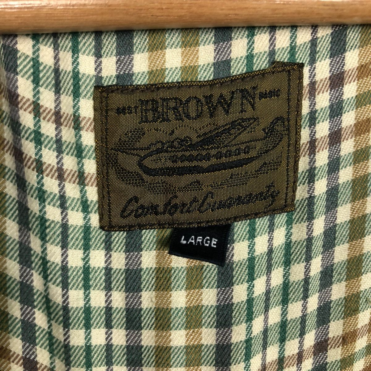 Vintage 🔥VINTAGE BOMBER JACKET BLANKET TARTAN BROWN ISSEY MIYAKE Size US L / EU 52-54 / 3 - 21 Thumbnail