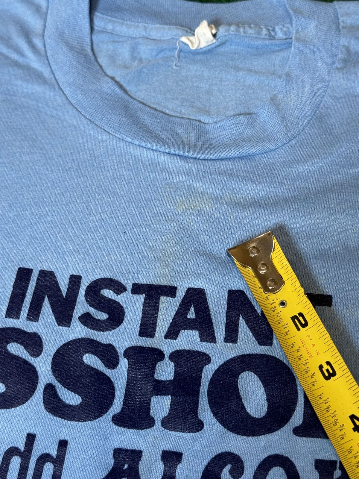 Vintage Vintage 70s 80s Instant A-Hole Add Alcohol Blue T Shirt Size US M / EU 48-50 / 2 - 8 Thumbnail
