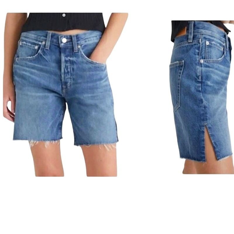 Edwin Edwin Cai Jean Shorts 7" Cutoff Distressed Cove Size 25 $138 Size 25" / US 0 / IT 36 - 1 Thumbnail