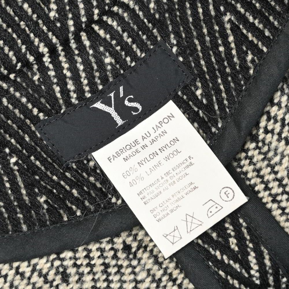 Yohji Yamamoto YOHJI YAMAMOTO Wool Blend Herringbone Jacquard Coat Gray Size US M / EU 48-50 / 2 - 8 Thumbnail