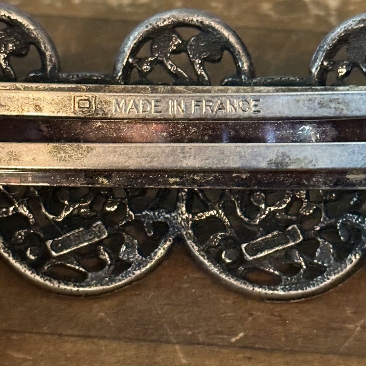 Vintage Vintage Made in France silver tone filigree barrette Size ONE SIZE - 5 Thumbnail