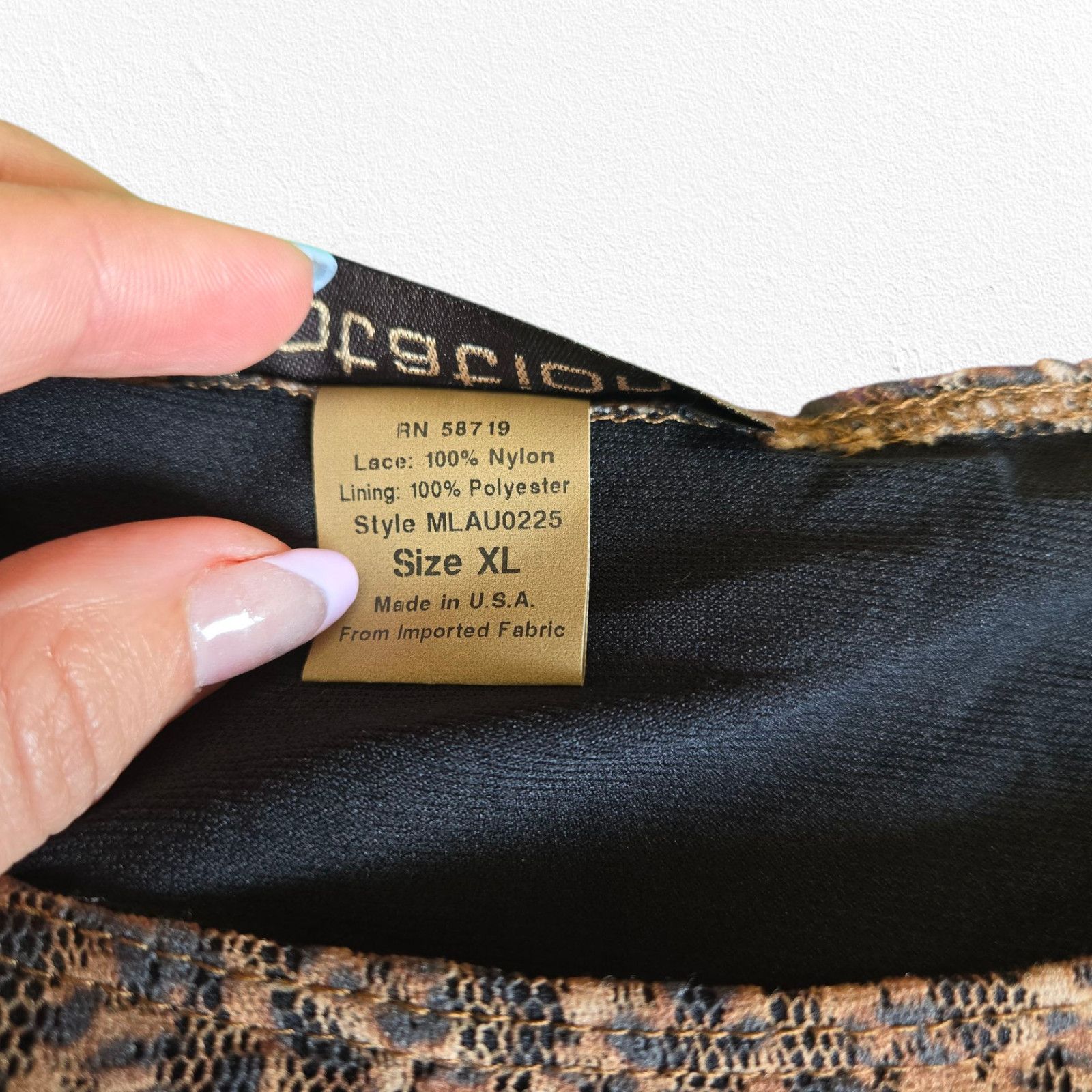 Vintage Y2K Animal Print Lace Overlay USA Made Blouse Size XL Size XL / US 12-14 / IT 48-50 - 9 Thumbnail
