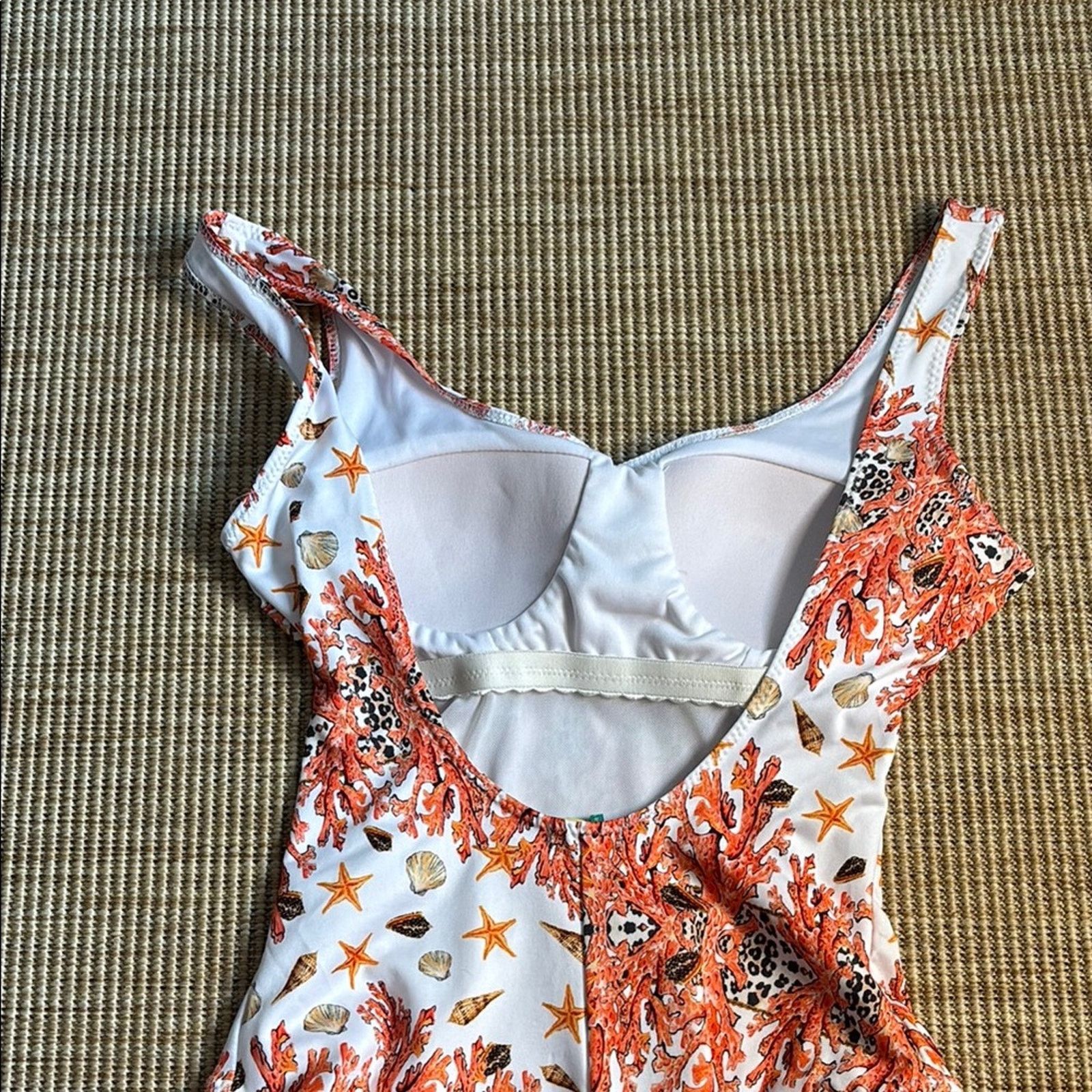 Other NWT Antica Sartoria Positano Coral Print OnePiece Swimsuit S Size ONE SIZE - 6 Thumbnail