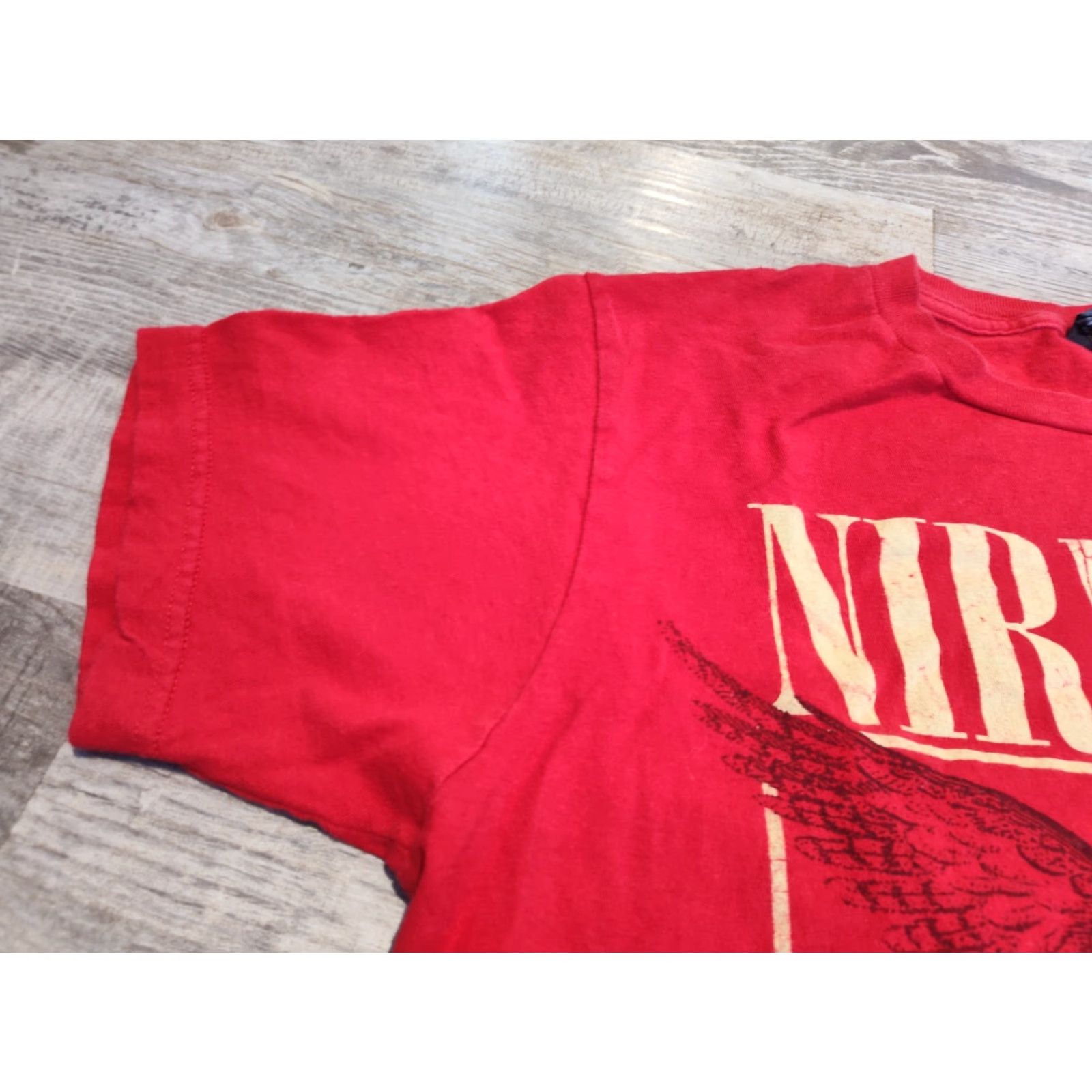 Tultex Nirvana In Utero Tultex Band T-Shirt Medium Red Graphic Print Mens Size US M / EU 48-50 / 2 - 3 Thumbnail