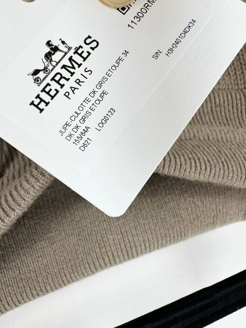 Hermes Hermes Wool Knit Pants with Tags-2506 Size 23" - 3 Thumbnail