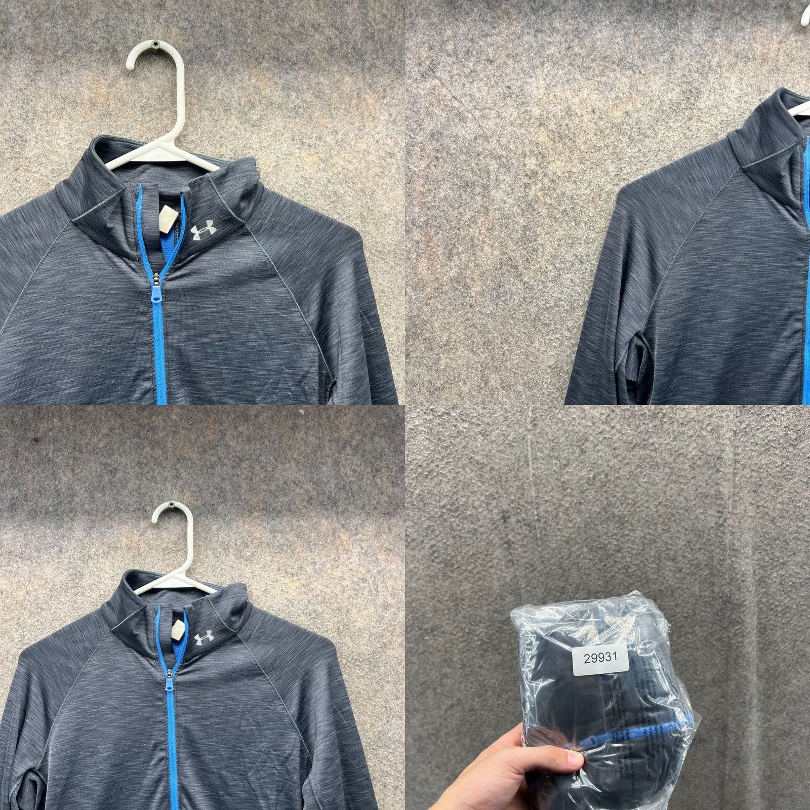 Under Armour VINTAGE? Under Armour Sweatshirt Women Medium Gray Coldgear Fitted Athletic Training Size M / US 6-8 / IT 42-44 - 8 Thumbnail