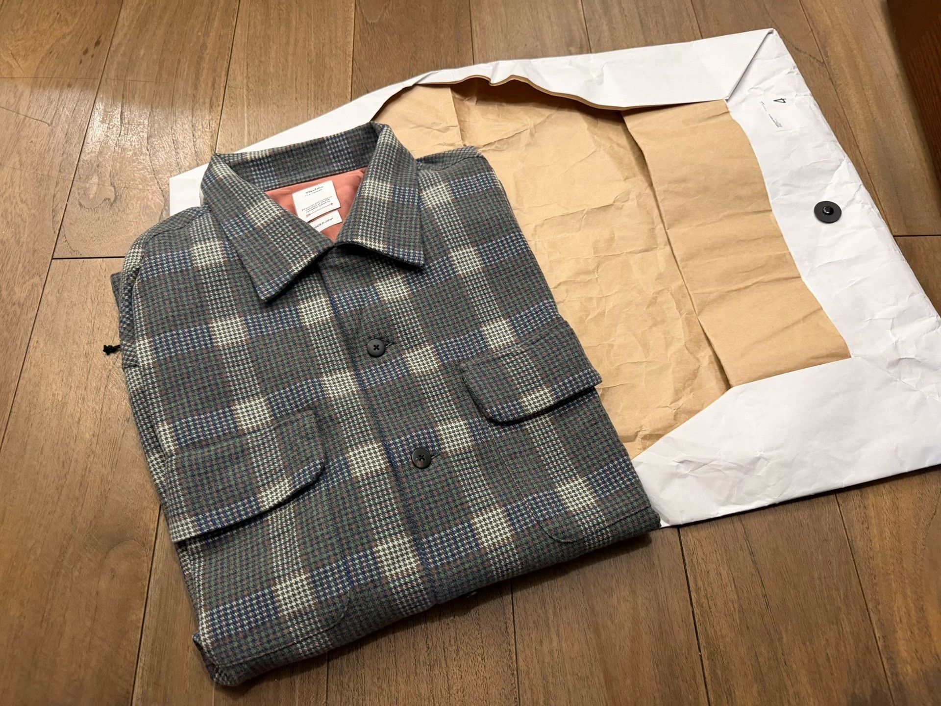 Visvim visvim FOUR CORNERS CHECK Wool L/S Shirt Size US XL / EU 56 / 4 - 1 Thumbnail