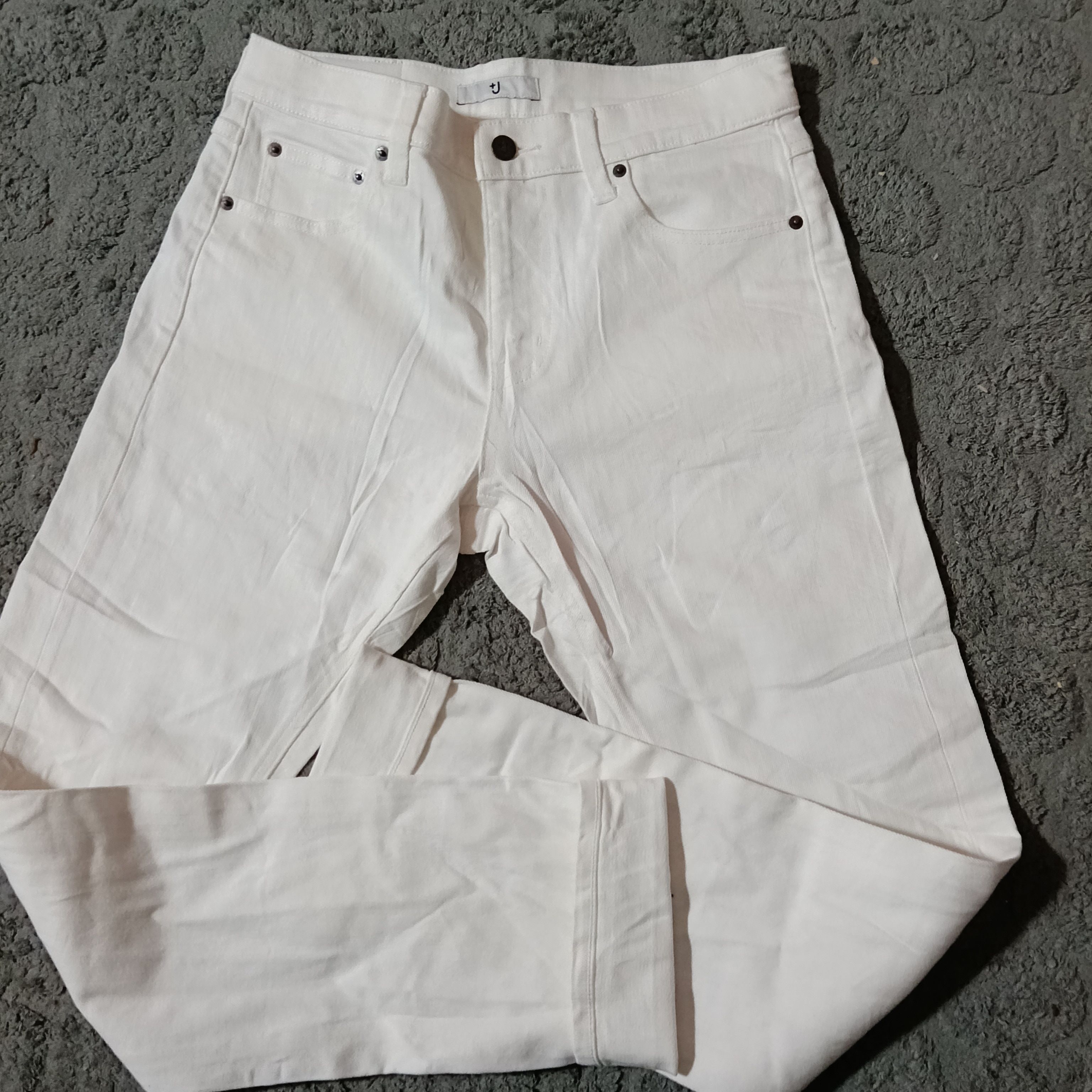 Jil Sander × Uniqlo J+ Jil Sander x Uniqlo Selvedge Denim Jeans White Size US 32 / EU 48 - 1 Thumbnail