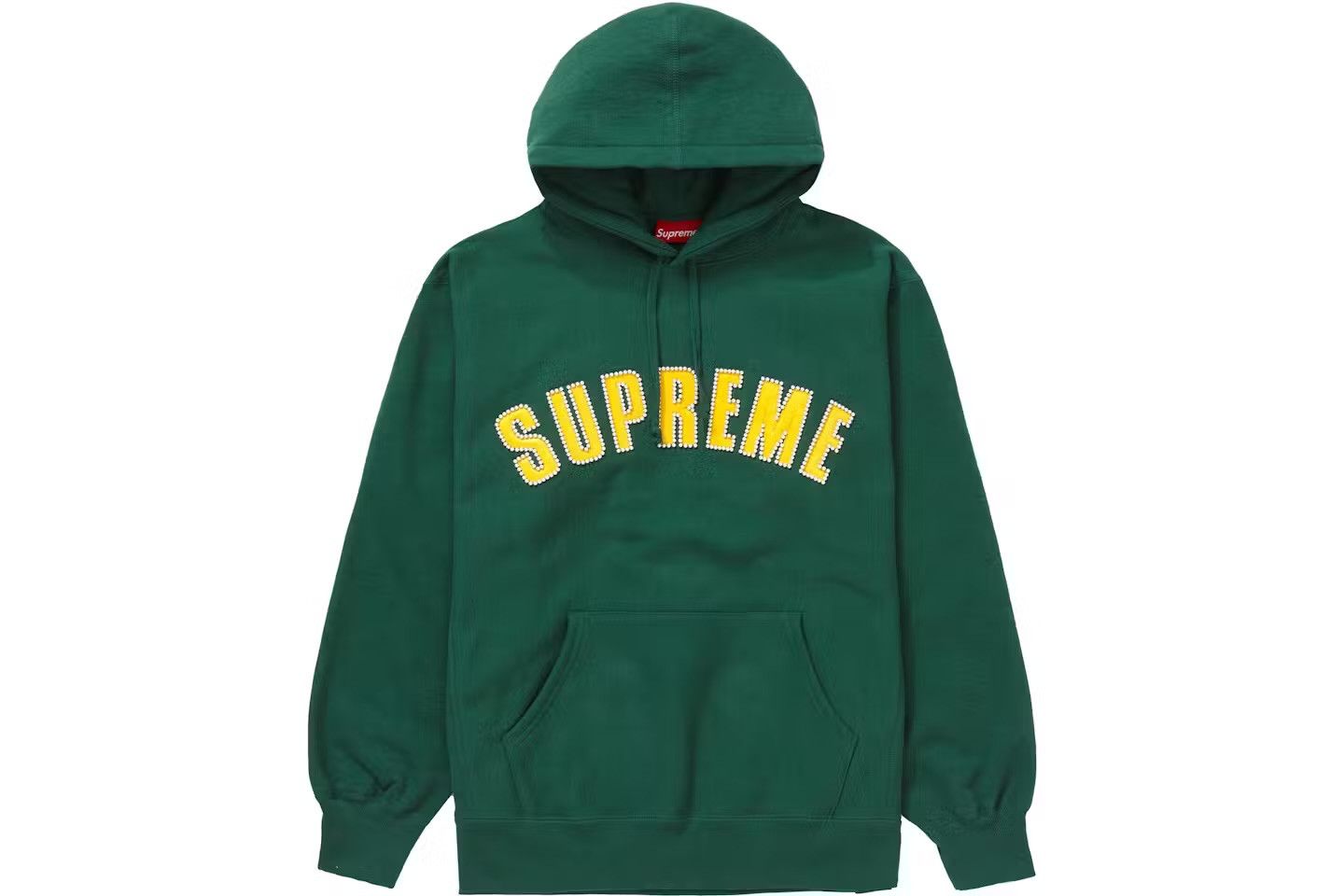 Supreme Supreme Pearl Logo Green Hooded Sweatshirt Size US L / EU 52-54 / 3 - 1 Thumbnail