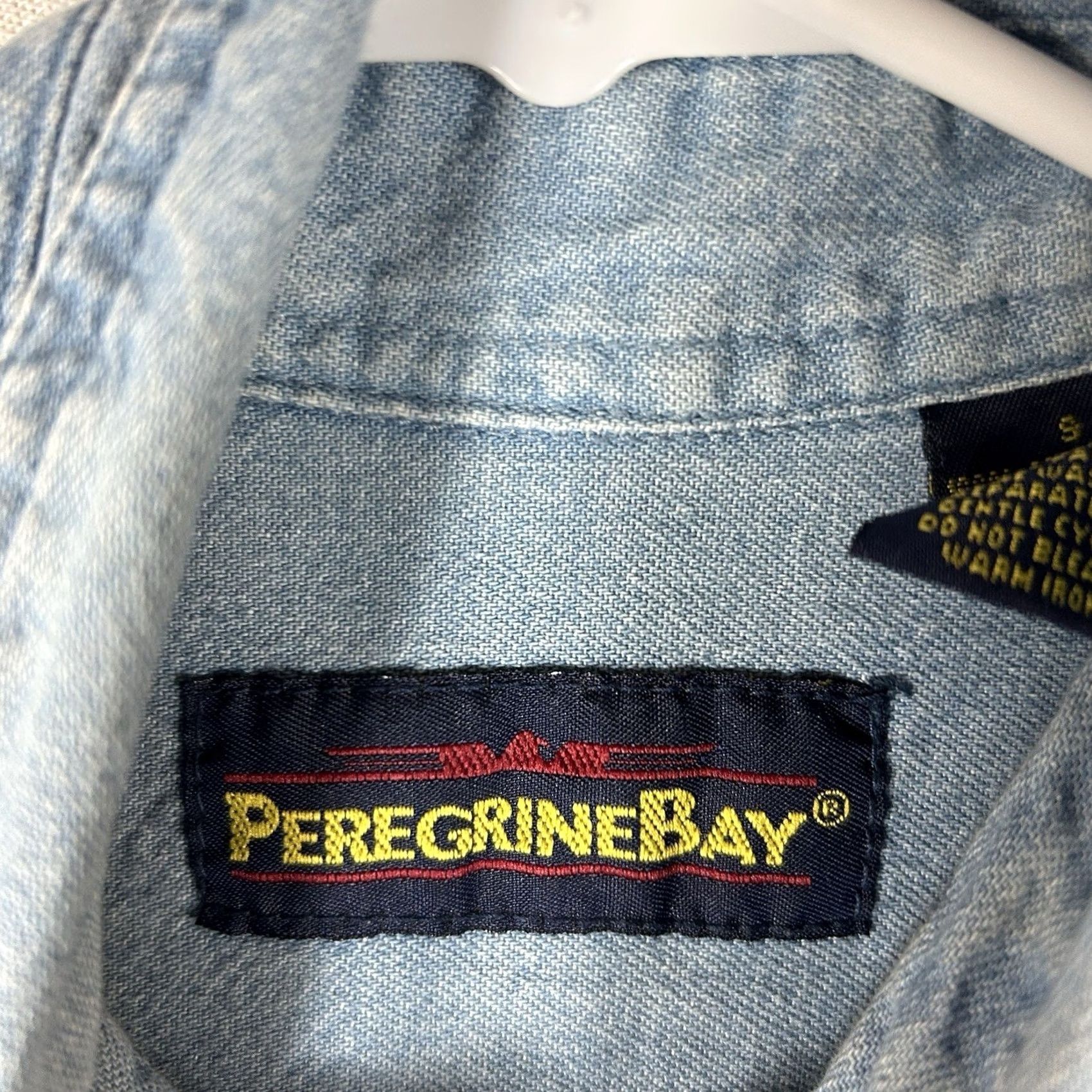 Peregrine VINTAGE Peregrine Bay Denim Button-Up Shirt Mens Small Embroidered Dog Shepherd Size US S / EU 44-46 / 1 - 3 Thumbnail