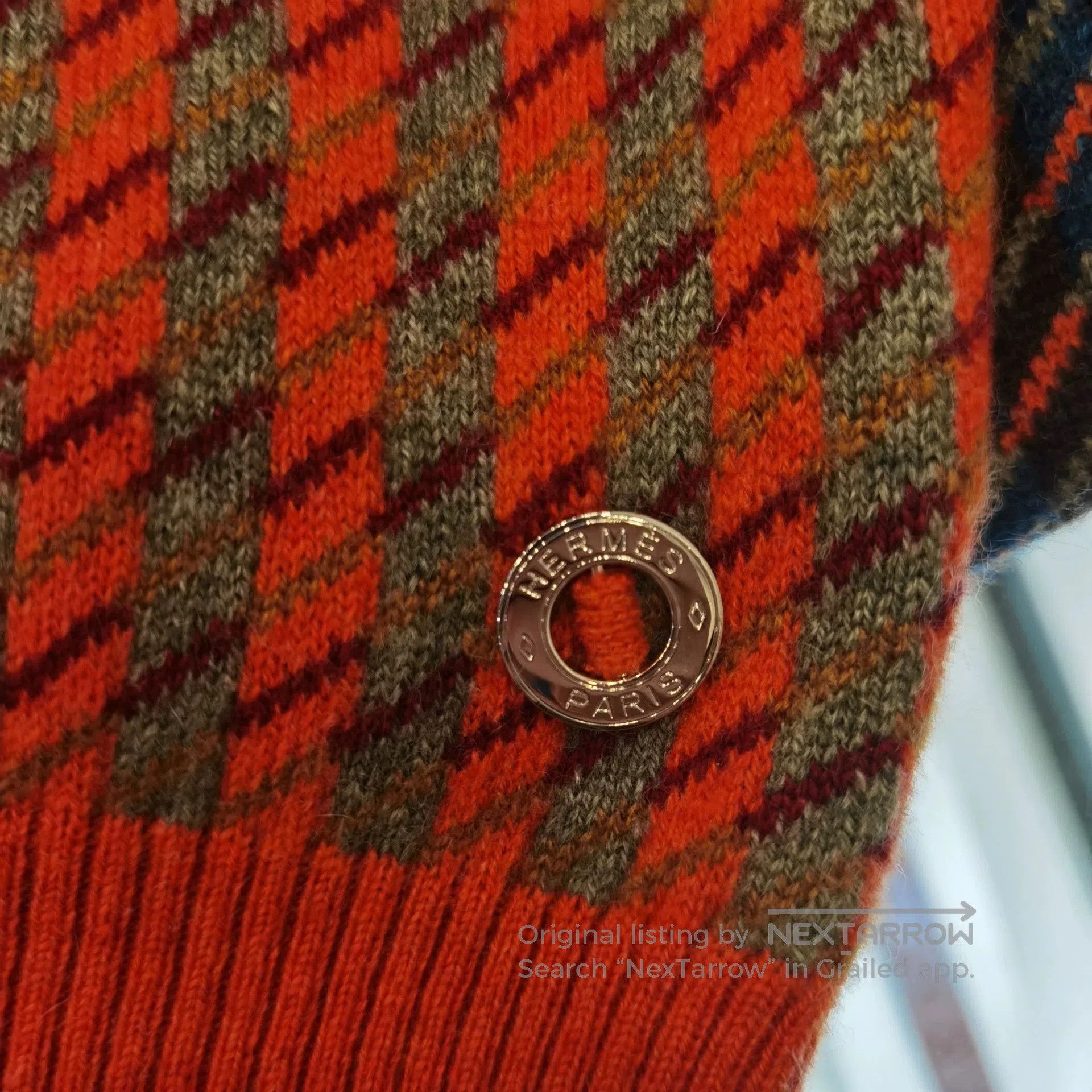 Hermes Hermes Houndstooth Cashmere Sweater. Size US S / EU 44-46 / 1 - 3 Thumbnail